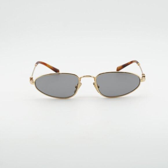 Miu Miu Miu Miu MUA52S 5AK40O Sunglasses Gold Cat Eye Frame, Grey Size ONE SIZE - 3 Thumbnail