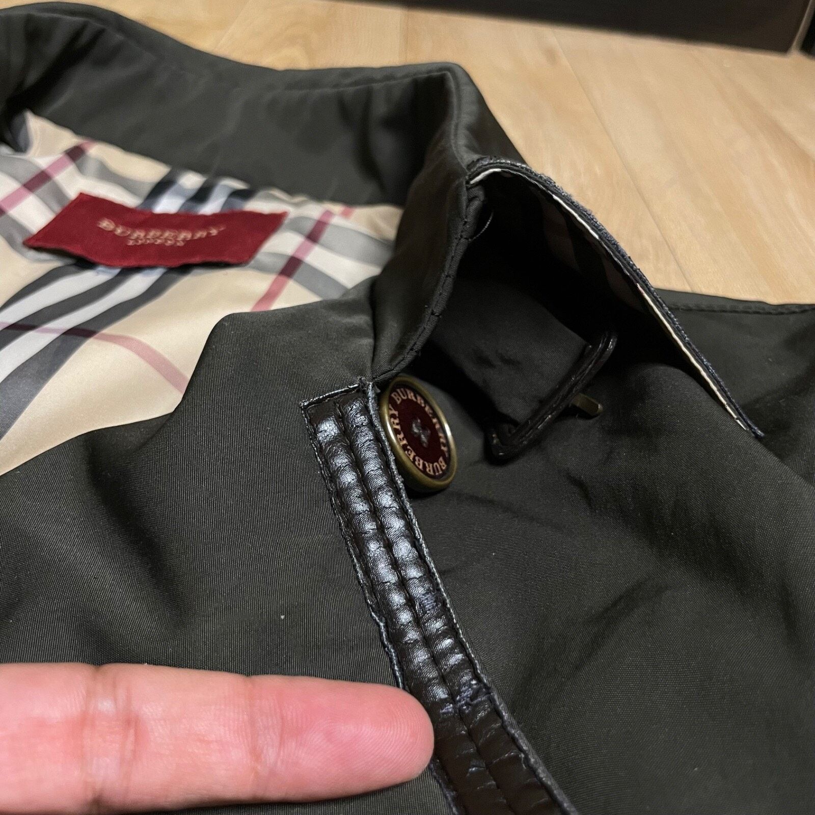 Burberry BURBERRY LONDON TRENCH coat Nova Check Belted GREEN OLIVE Size M / US 6-8 / IT 42-44 - 20 Thumbnail