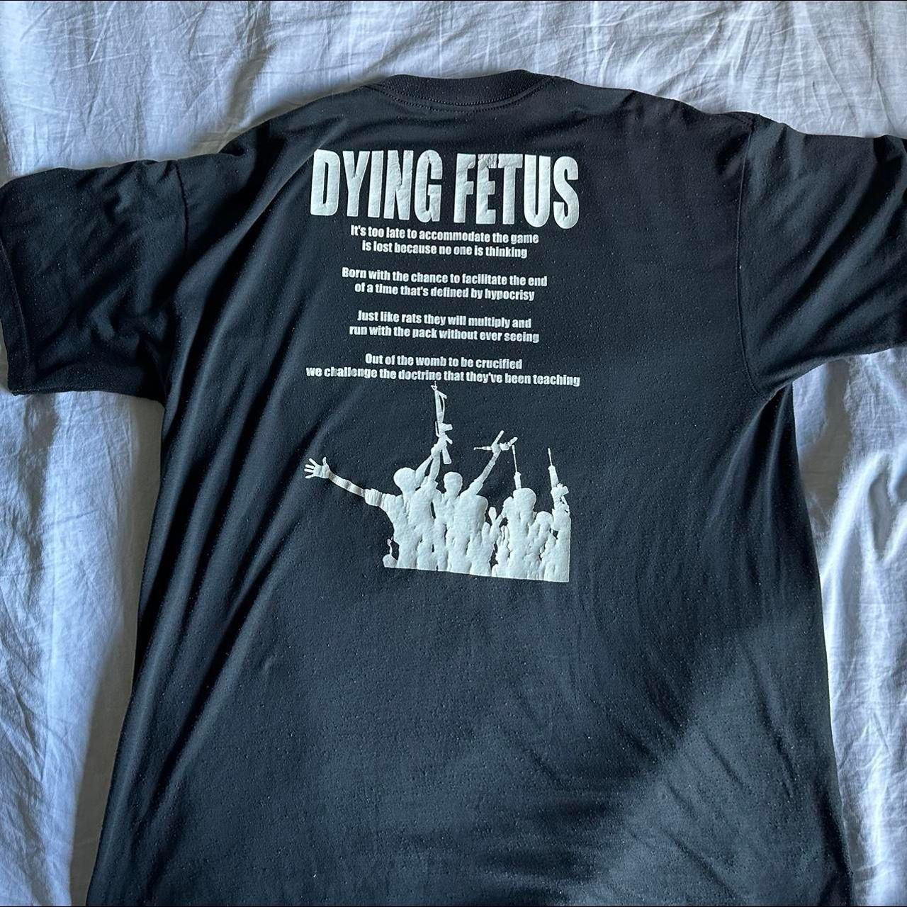 Streetwear Dying Fetus “Destroy The Opposition” Vintage Band Tee, XL Size US XL / EU 56 / 4 - 7 Thumbnail