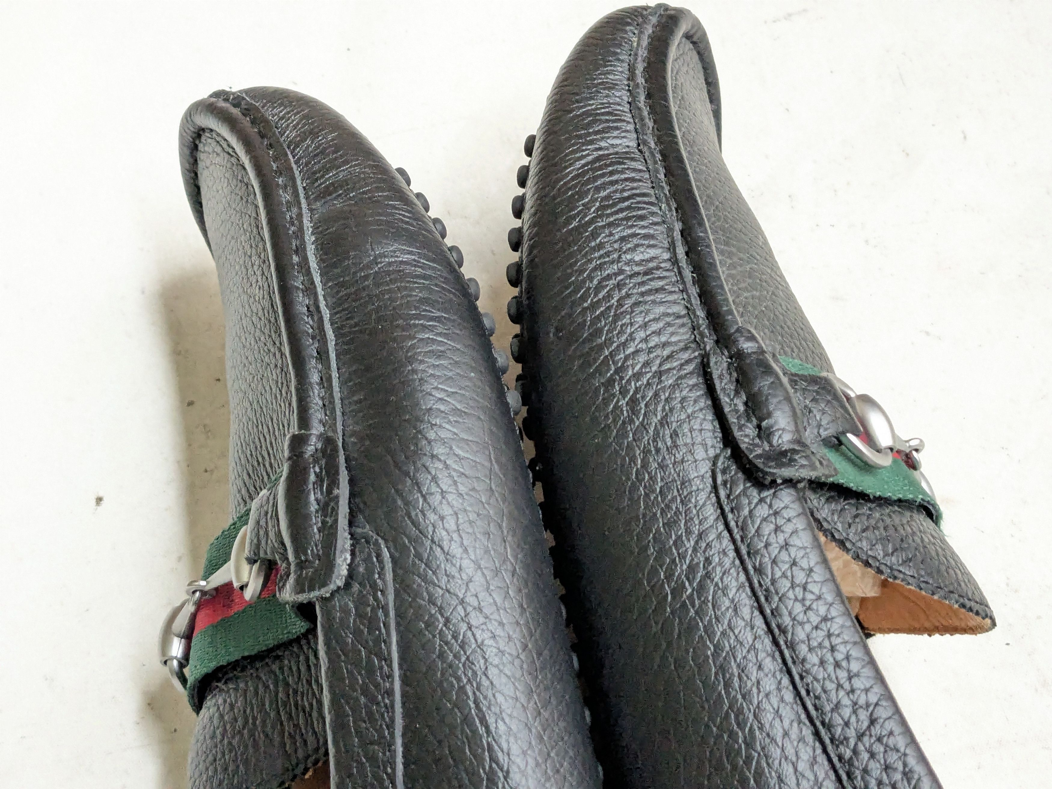 Gucci Gucci Horsebit Driving Loafers Black Leather 9 Slip On Size US 9 / EU 42 - 7 Thumbnail