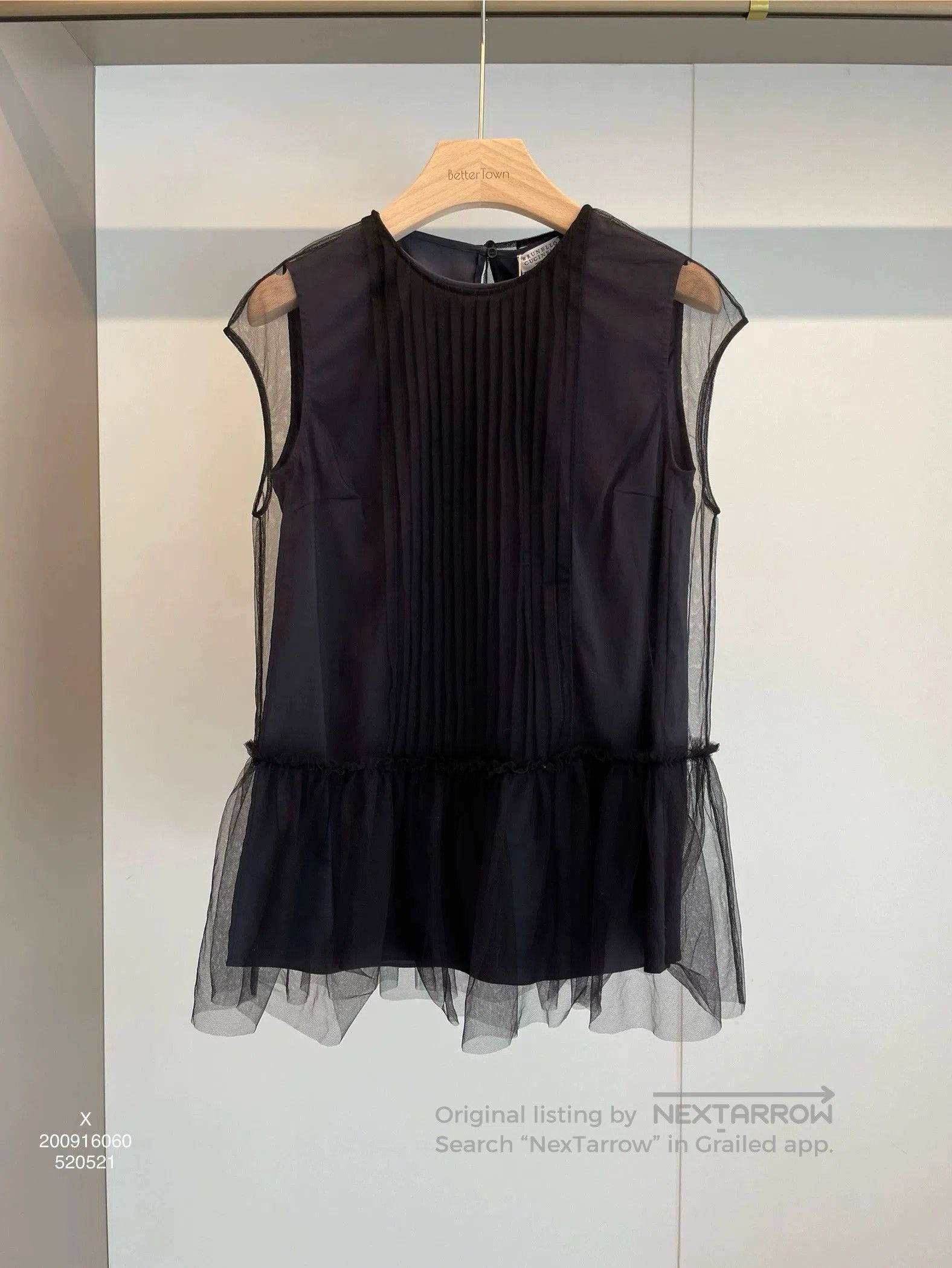 Brunello Cucinelli Brunello Cucinelli Black Silk Tank XS. Size US XS / EU 42 / 0 - 1 Thumbnail