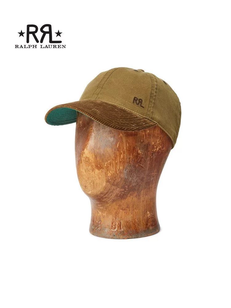 RRL Ralph Lauren RRL Waxed Canvas Corduroy Trucker Cap Size ONE SIZE - 1 Thumbnail