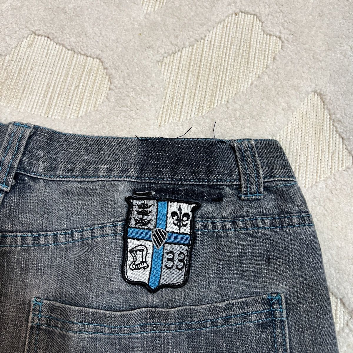 JNCO Crazy Vintage Y2K Red Ape Jean Shorts Hip Hop JNCO Style Size US 38 / EU 54 - 5 Thumbnail