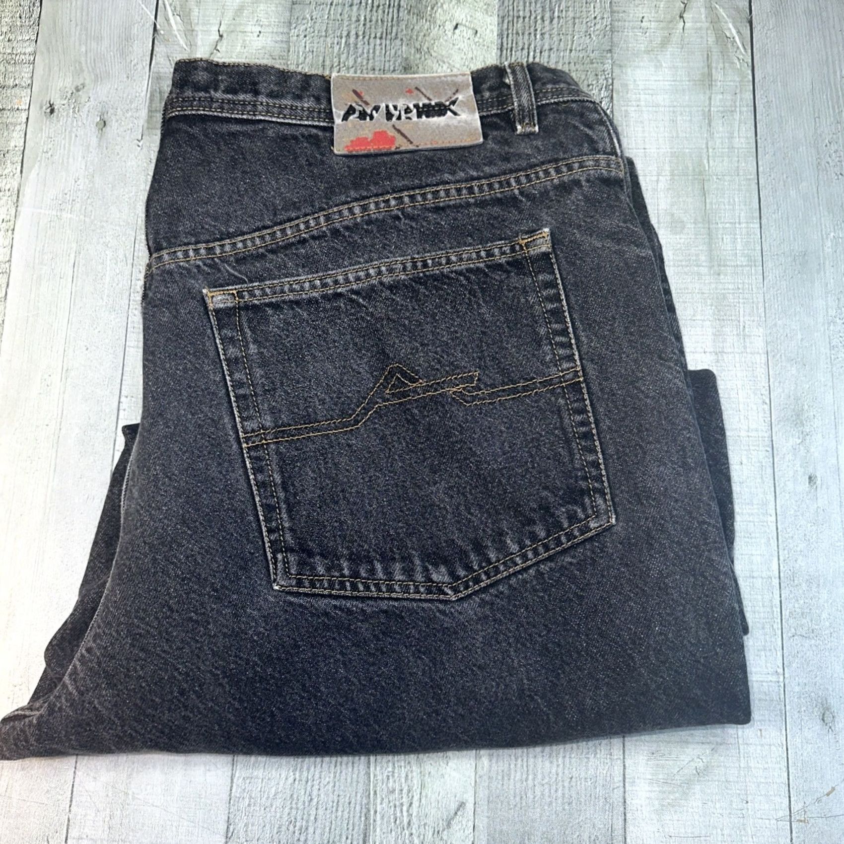 Avirex VINTAGE Avirex Jeans Men 38 Blue Straight Baggy Faded Denim Hip Hop 38X28 Regular 90s Womens Men Size US 42 / EU 58 - 2 Thumbnail