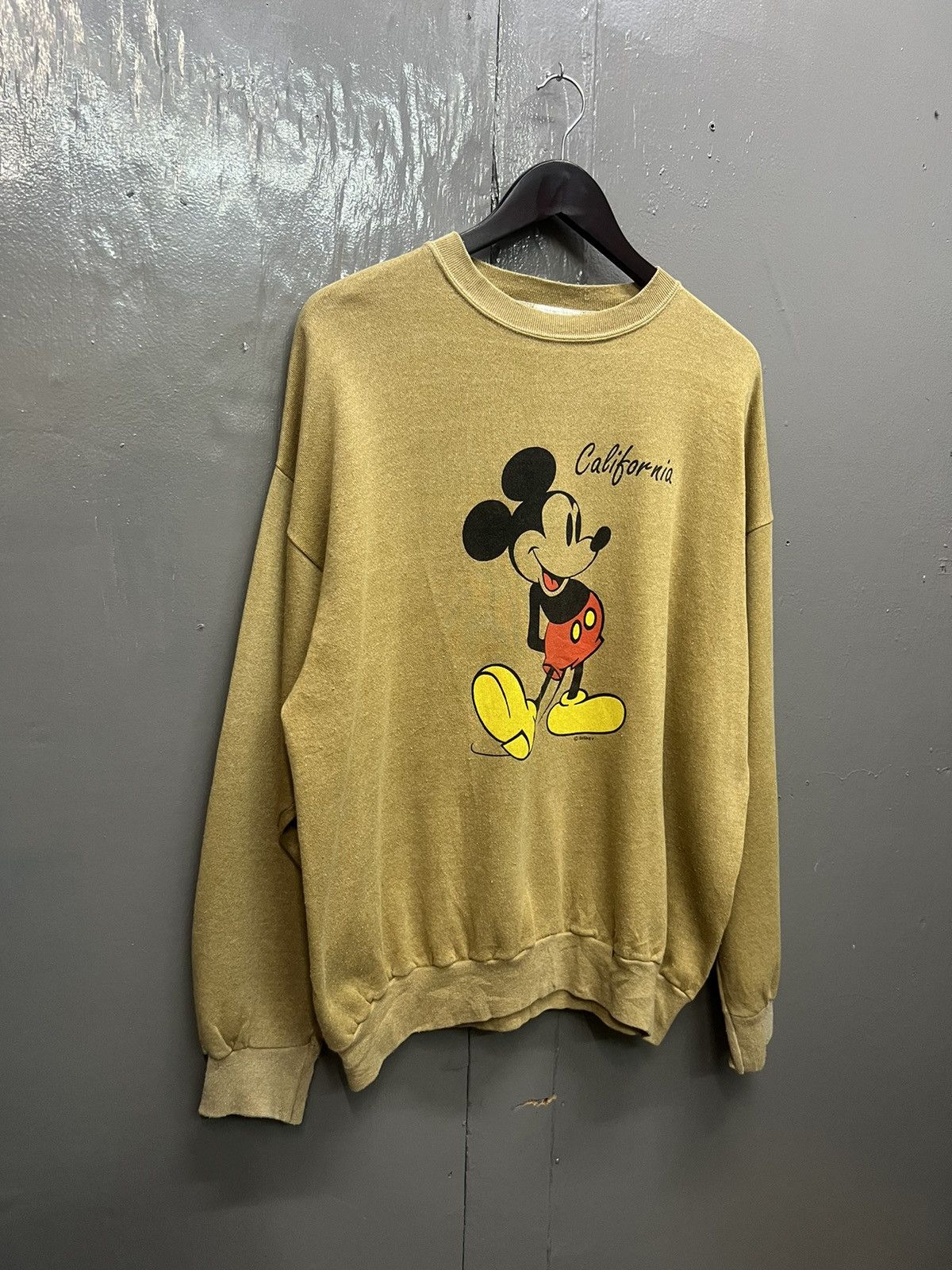 Vintage Mickey Mouse Yellow Shoes Sweatshirt