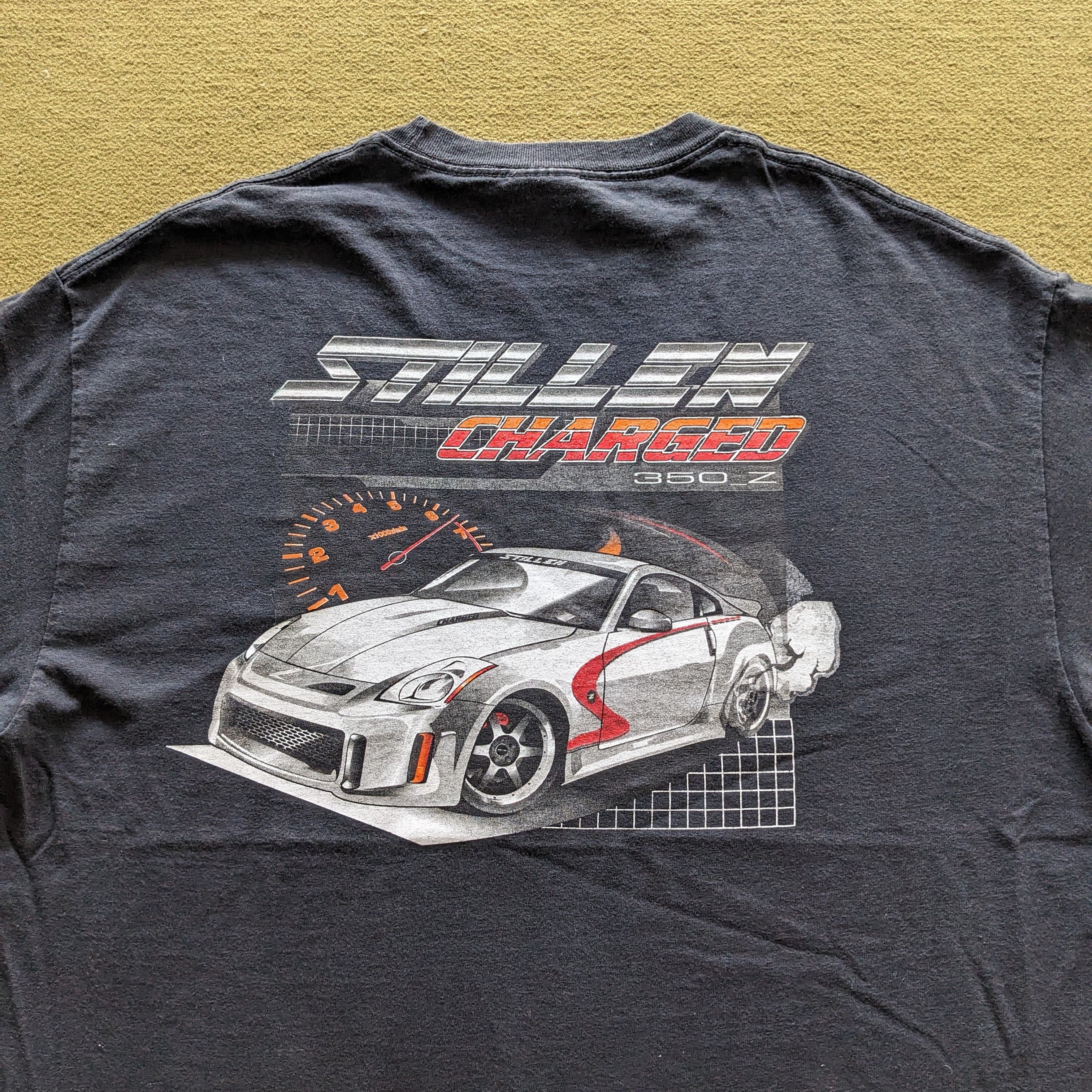 Japanese Brand Vintage STILLEN CHARGED 350Z Nissan GT-R T-shirt Size US XL / EU 56 / 4 - 2 Thumbnail
