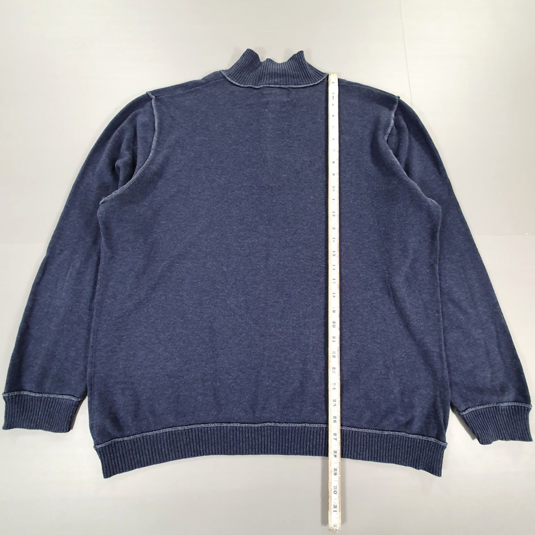 Polo Ralph Lauren Polo Ralph Lauren Jumper Mens XXL Navy Blue Cotton Knit Quarter Zip Flag Logo Size US XXL / EU 58 / 5 - 7 Thumbnail