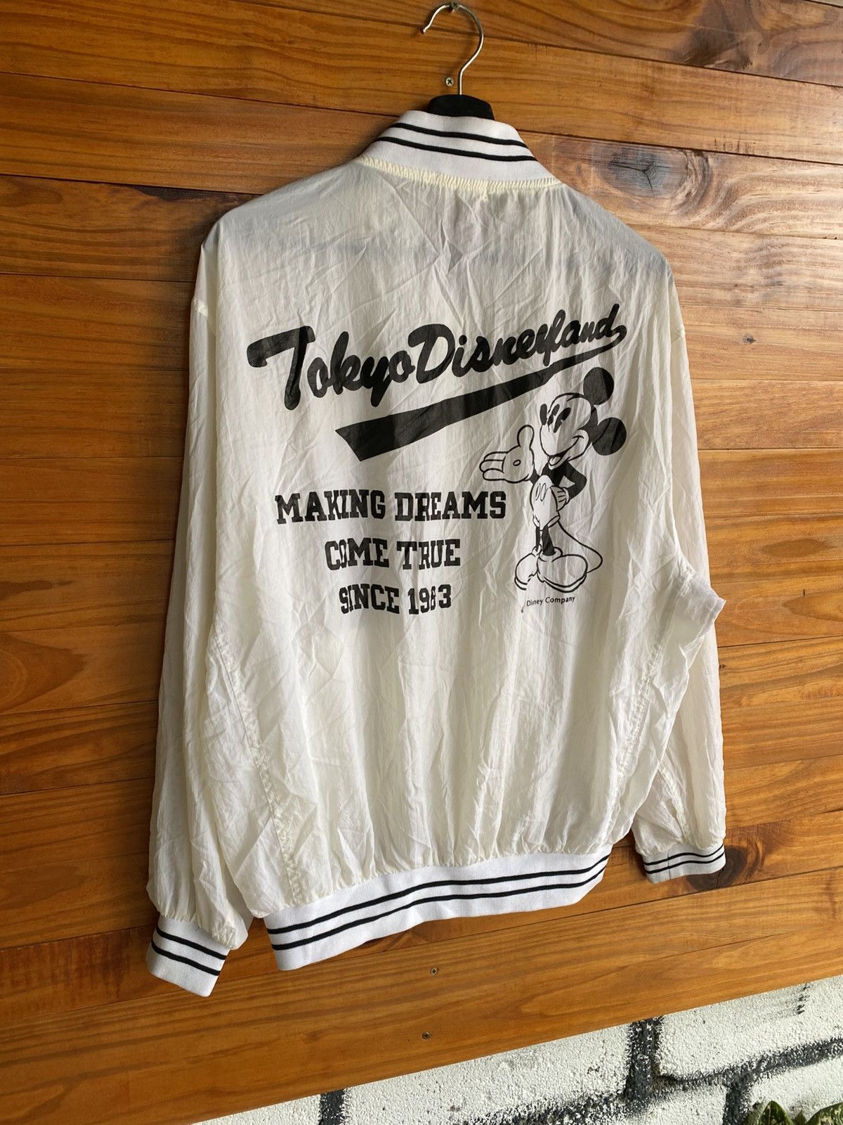 Disney Tokyo Disneyland Vintage Zip Jacket Mickey Mouse Print Size US L / EU 52-54 / 3 - 5 Thumbnail