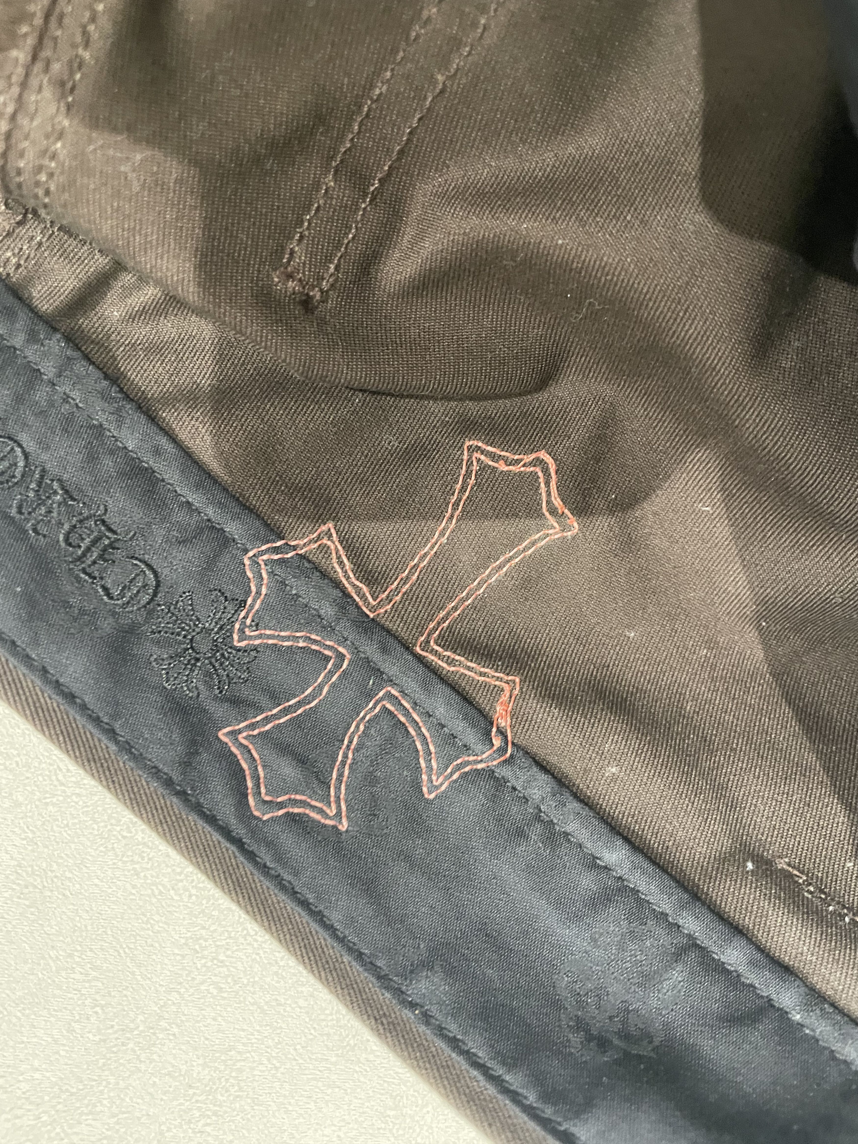 Chrome Hearts Chrome Hearts Brown Orange Cross Patch Carpenter Pants Size US 32 / EU 48 - 9 Thumbnail