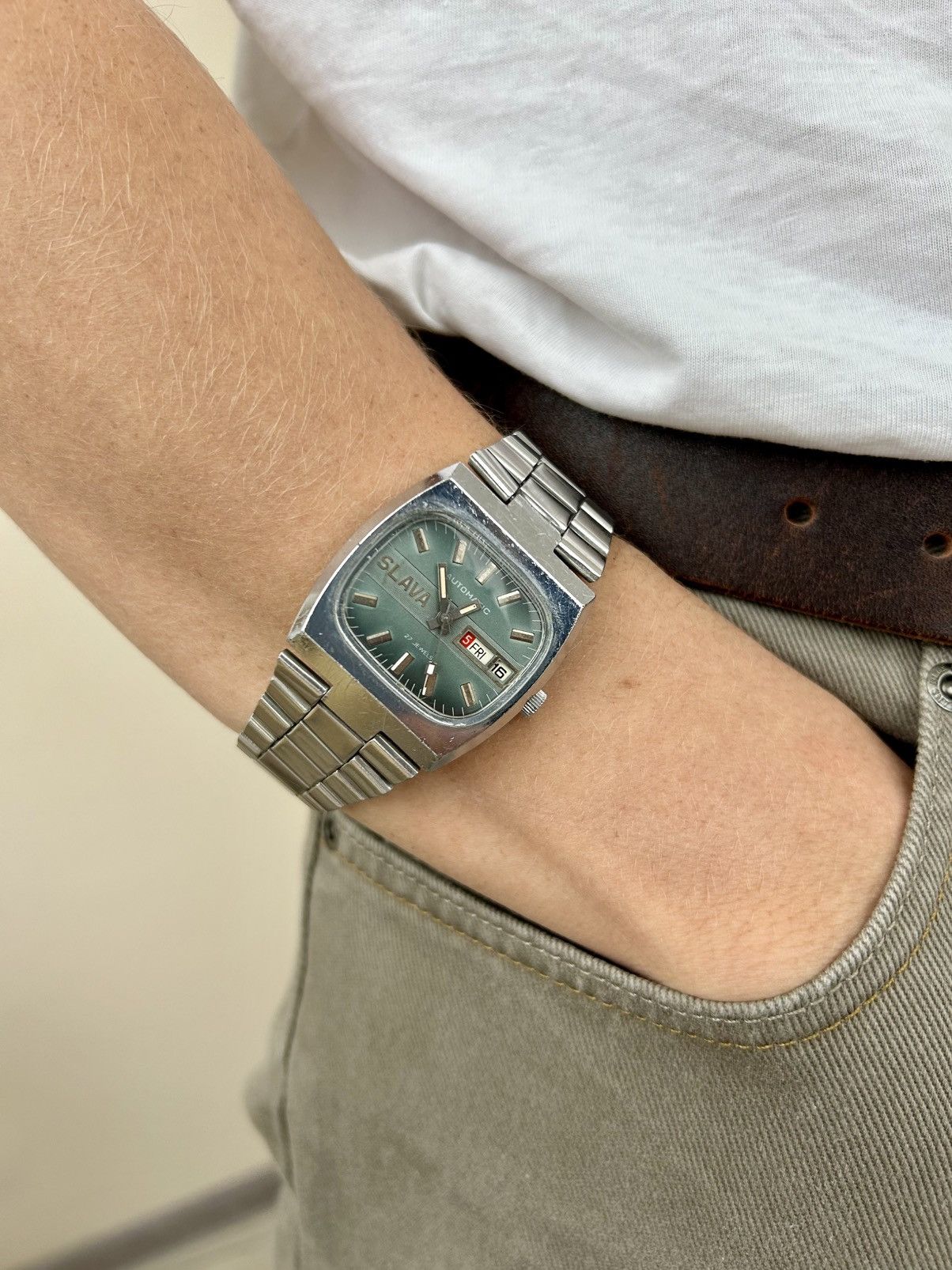 Vintage Vintage Slava Automatic Watch Mechanical Authentic 1980s Size ONE SIZE - 1 Thumbnail
