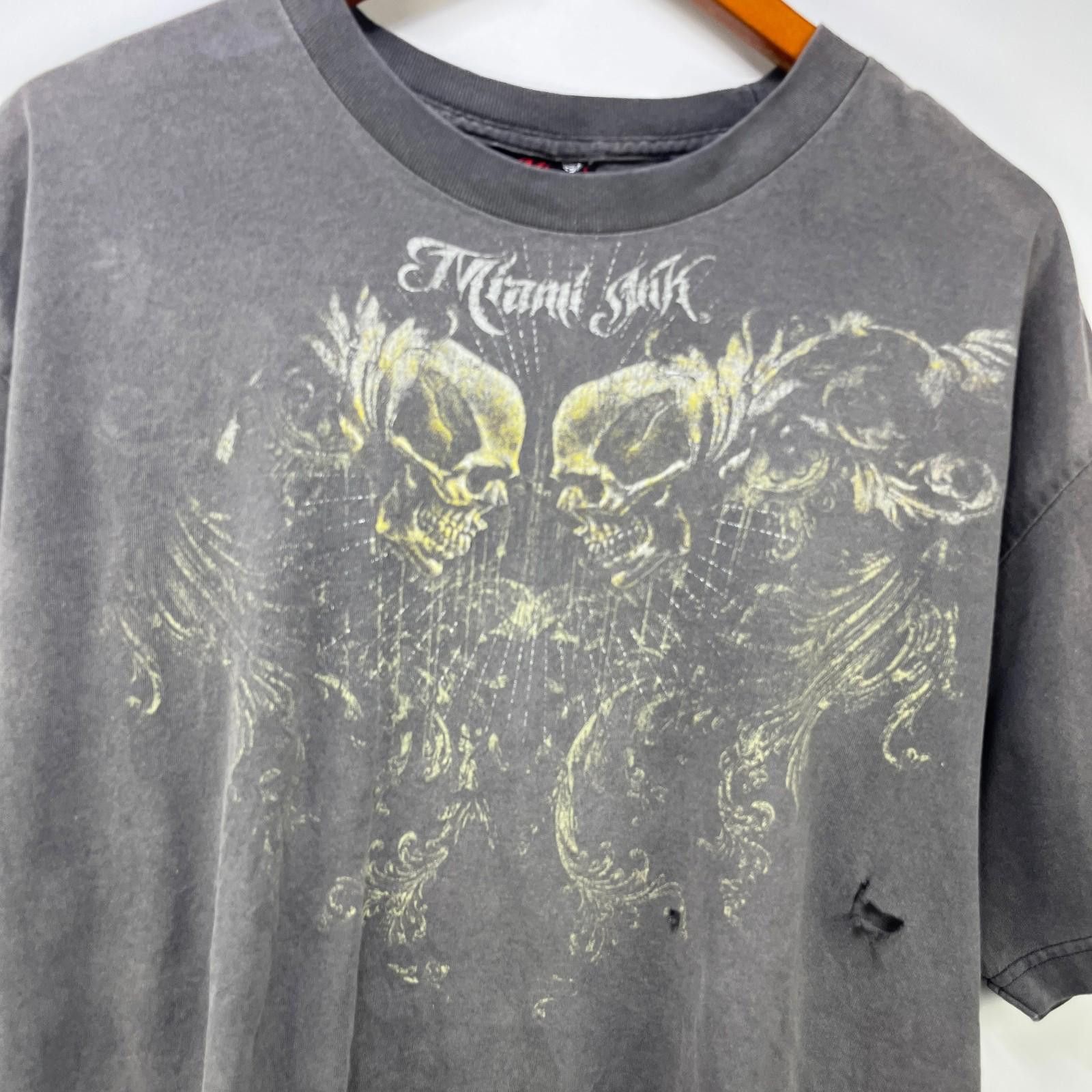 Other Vintage Miami Ink Sun Faded Skull T Shirt XL Size US XL / EU 56 / 4 - 2 Thumbnail