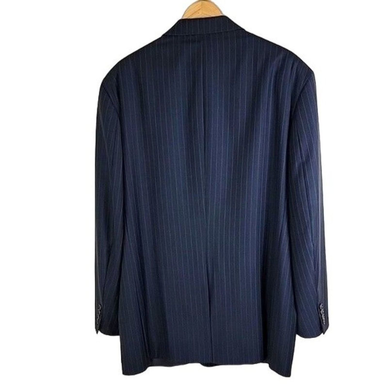 Lauren Ralph Lauren Lauren Ralph Lauren Pinstripe Wool Suit Jacket Blazer 48L Size 48L - 2 Thumbnail