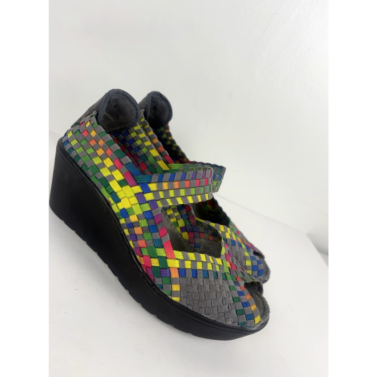 Steve Madden Steve Madden Brynn Multicolor 2in Wedge Sandals Womens Size 6 SlIpt On Strappy Bohemian City Going Out Size US 6 / IT 36 - 3 Thumbnail