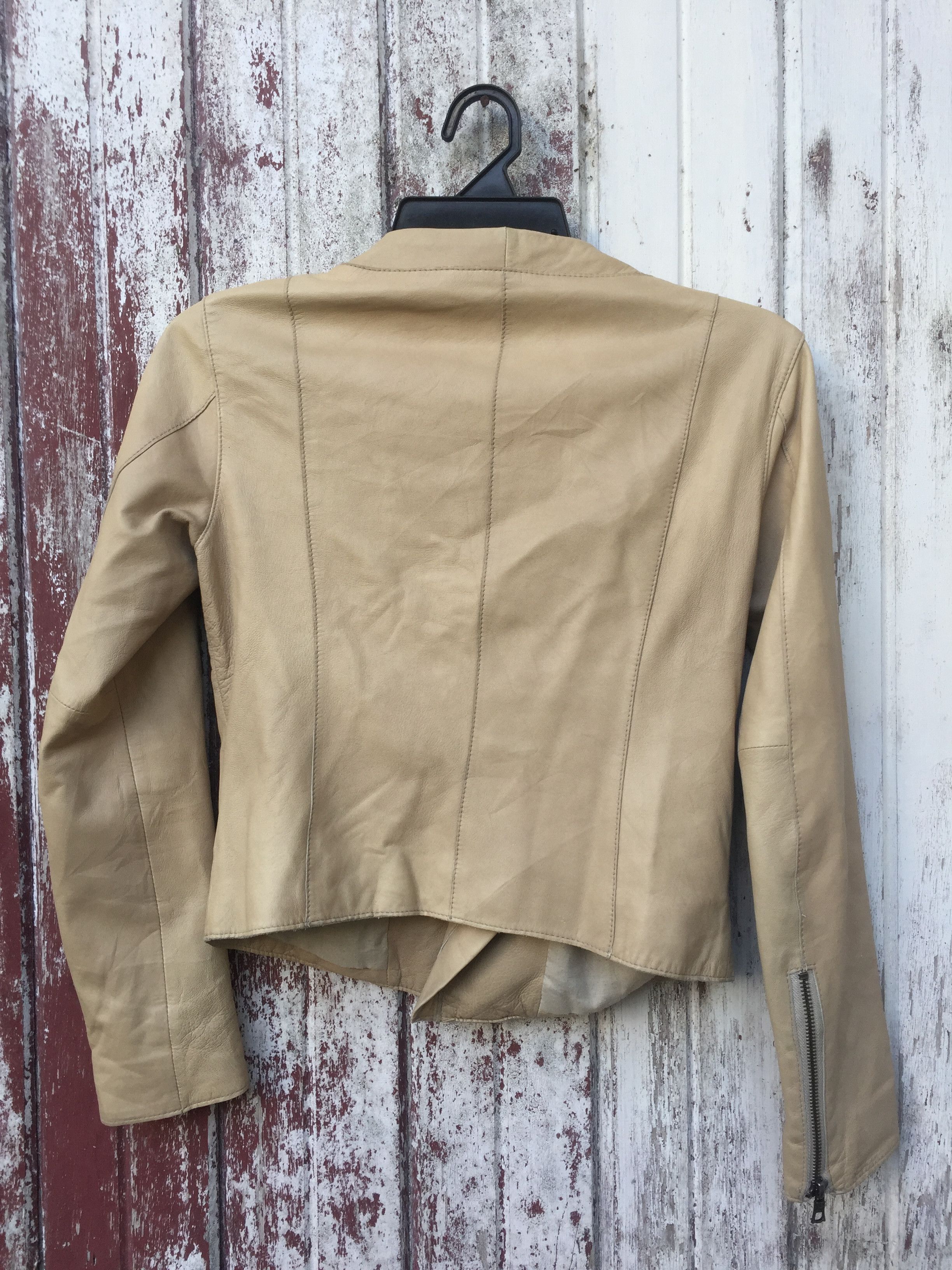 Japanese Brand Studious Made In Japan Asymmetric Leather Jacket Size US XS / EU 42 / 0 - 3 Thumbnail