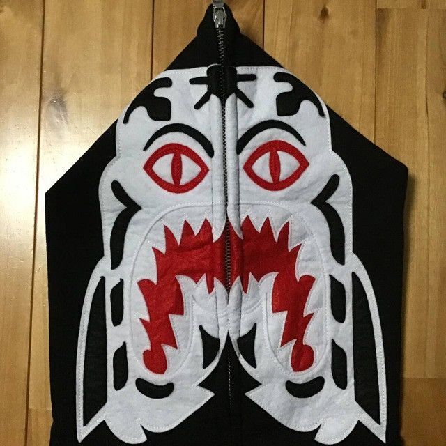 BAPE White Tiger full zip hoodie a bathing ape