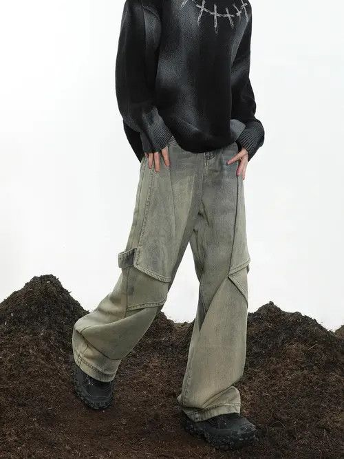 Jean Ayukawa x Naomi Opium Baggy Denim Jeans y2k Size US 30 / EU 46 - 4 Thumbnail