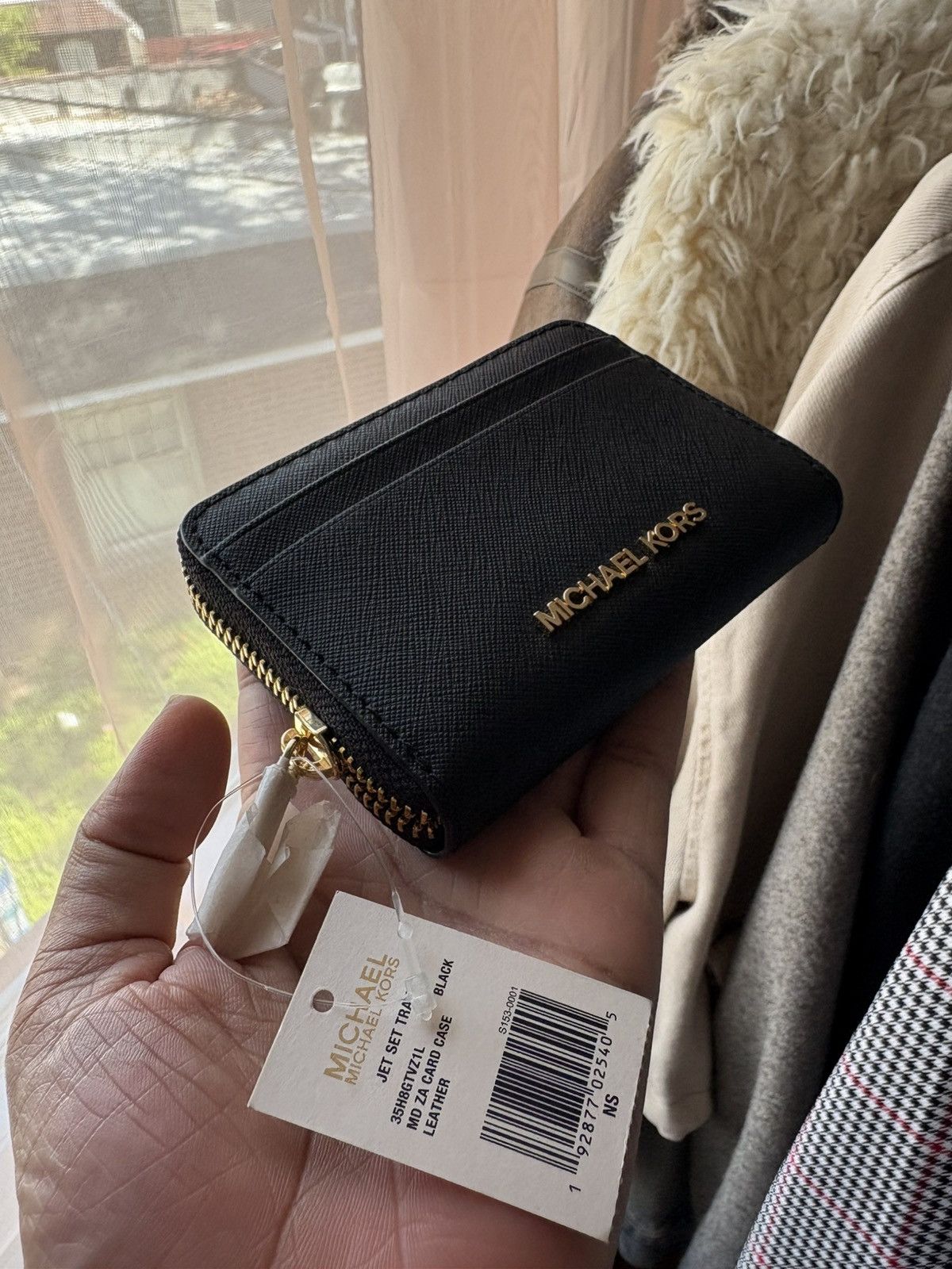 Michael Kors Michael Kors Jet Set Black Leather Wallet Size ONE SIZE - 1 Thumbnail