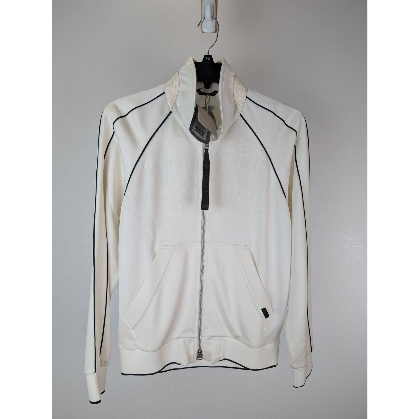Tom Ford o1rshd1 Piping Detail Sports Jacket in Ivory Size US M / EU 48-50 / 2 - 2 Thumbnail