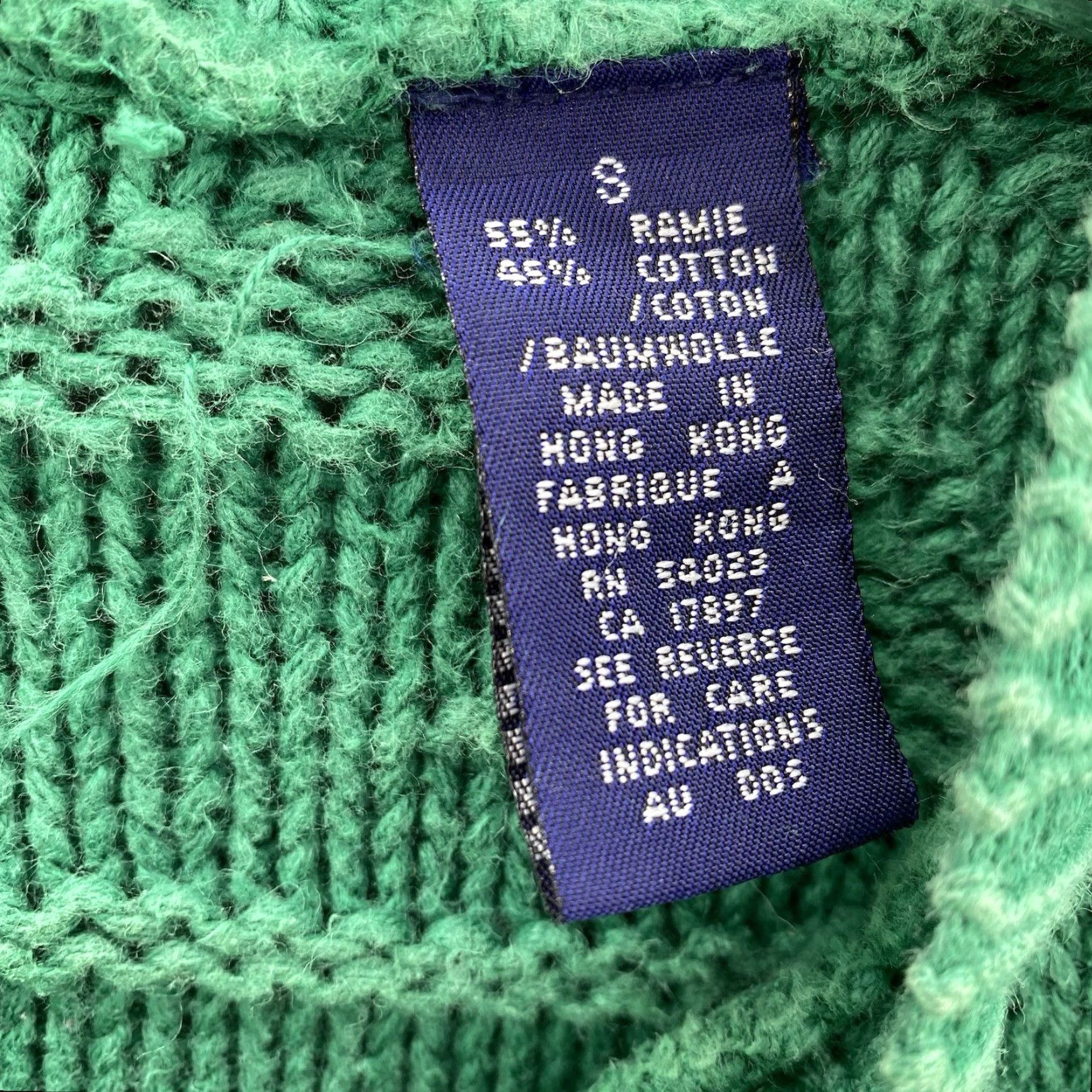 Gap VINTAGE GAP Chunky Sweater Men's Small Green Grandpa Academia Preppy Minimalist Size US S / EU 44-46 / 1 - 5 Thumbnail