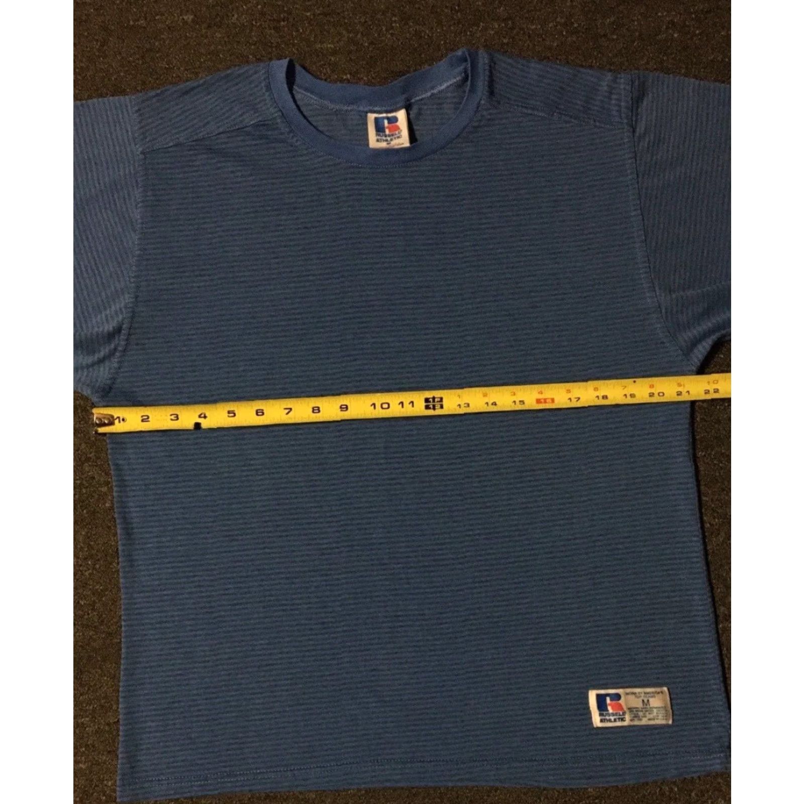 Russell Athletic VINTAGE Russell Athletic Shirt M USA Surf Skate Grunge Vaporwave 90s 80s Beach Ocean Pacific Track & Field USA Mens Shirt Blue M Size US M / EU 48-50 / 2 - 5 Thumbnail