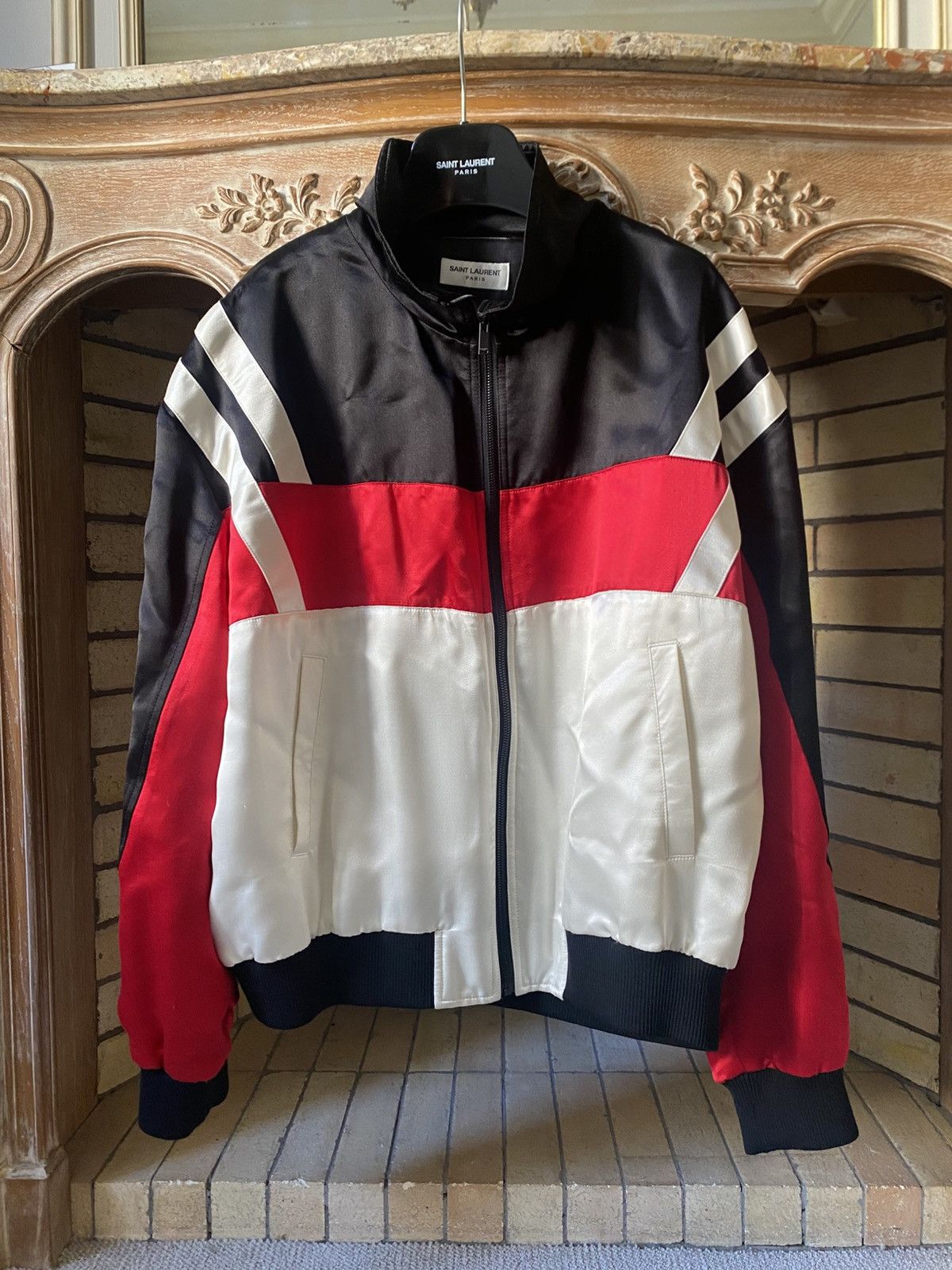 Saint Laurent Paris Saint Laurent Varsity Silk jacket Size US L / EU 52-54 / 3 - 1 Thumbnail