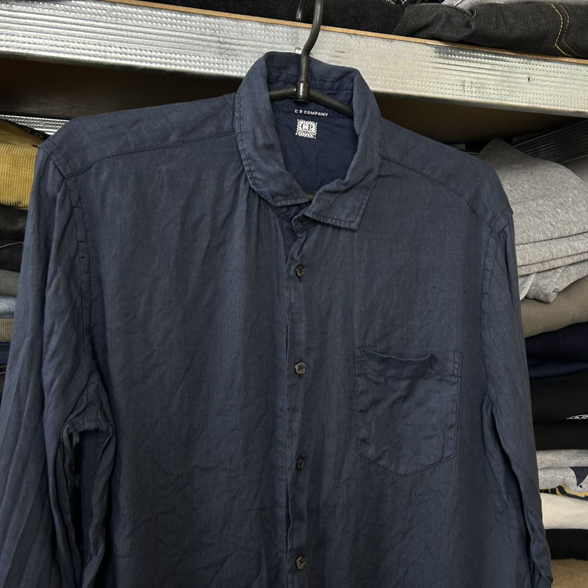 C.P. Company Luxury C.P. Company Small Logo Streetwear y2k button shirt Size US S / EU 44-46 / 1 - 2 Thumbnail
