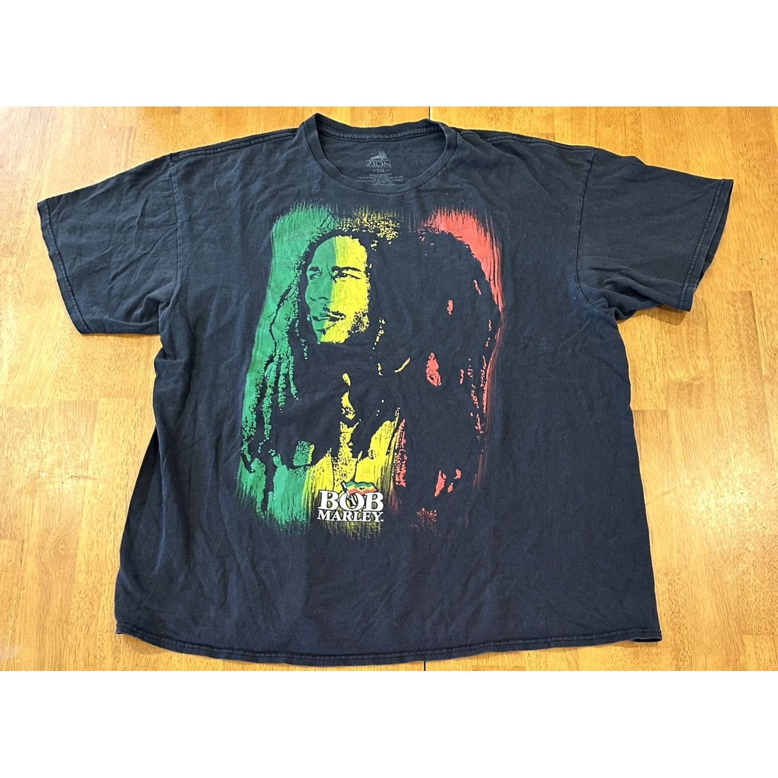 Vintage Zion Bob Marley T Shirt 2xl Reggae Big Print Men Size US XXL / EU 58 / 5 - 2 Thumbnail