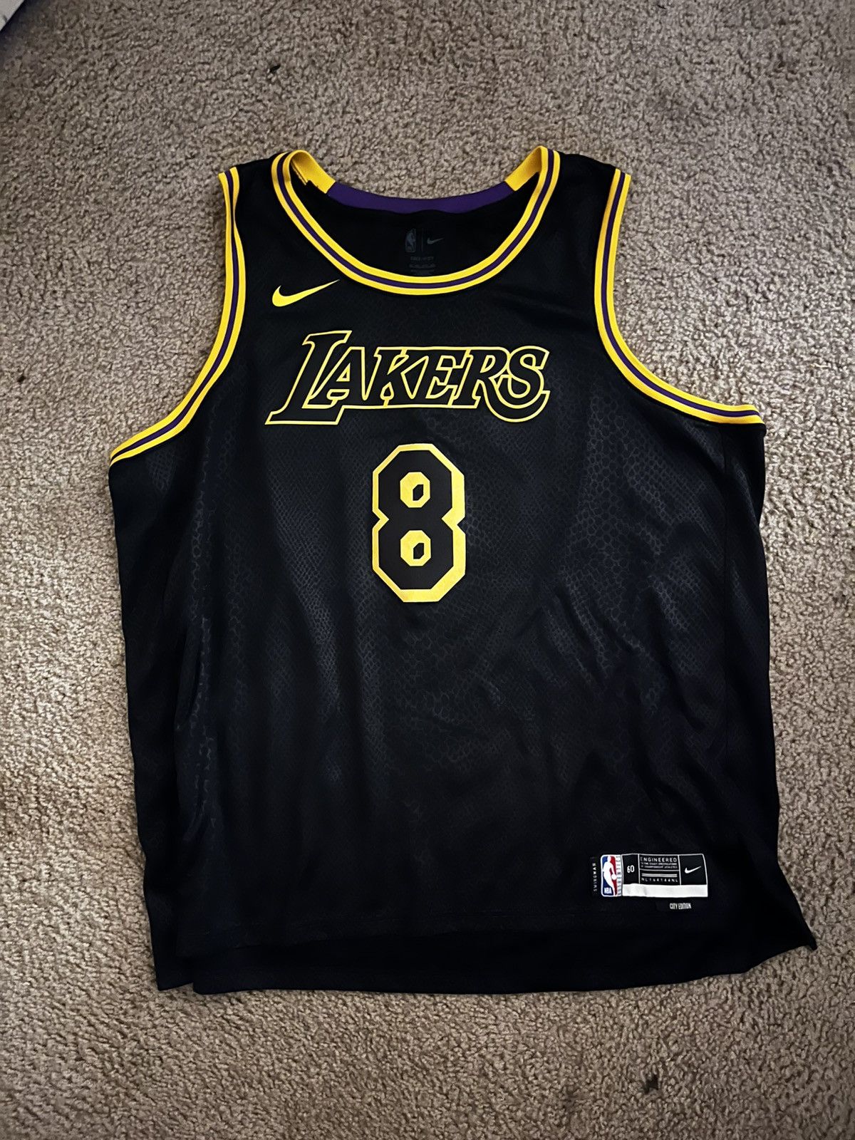 Nike Nike Los Angeles Lakers Kobe Bryant 8/24 City Jersey Size US XXL / EU 58 / 5 - 1 Thumbnail