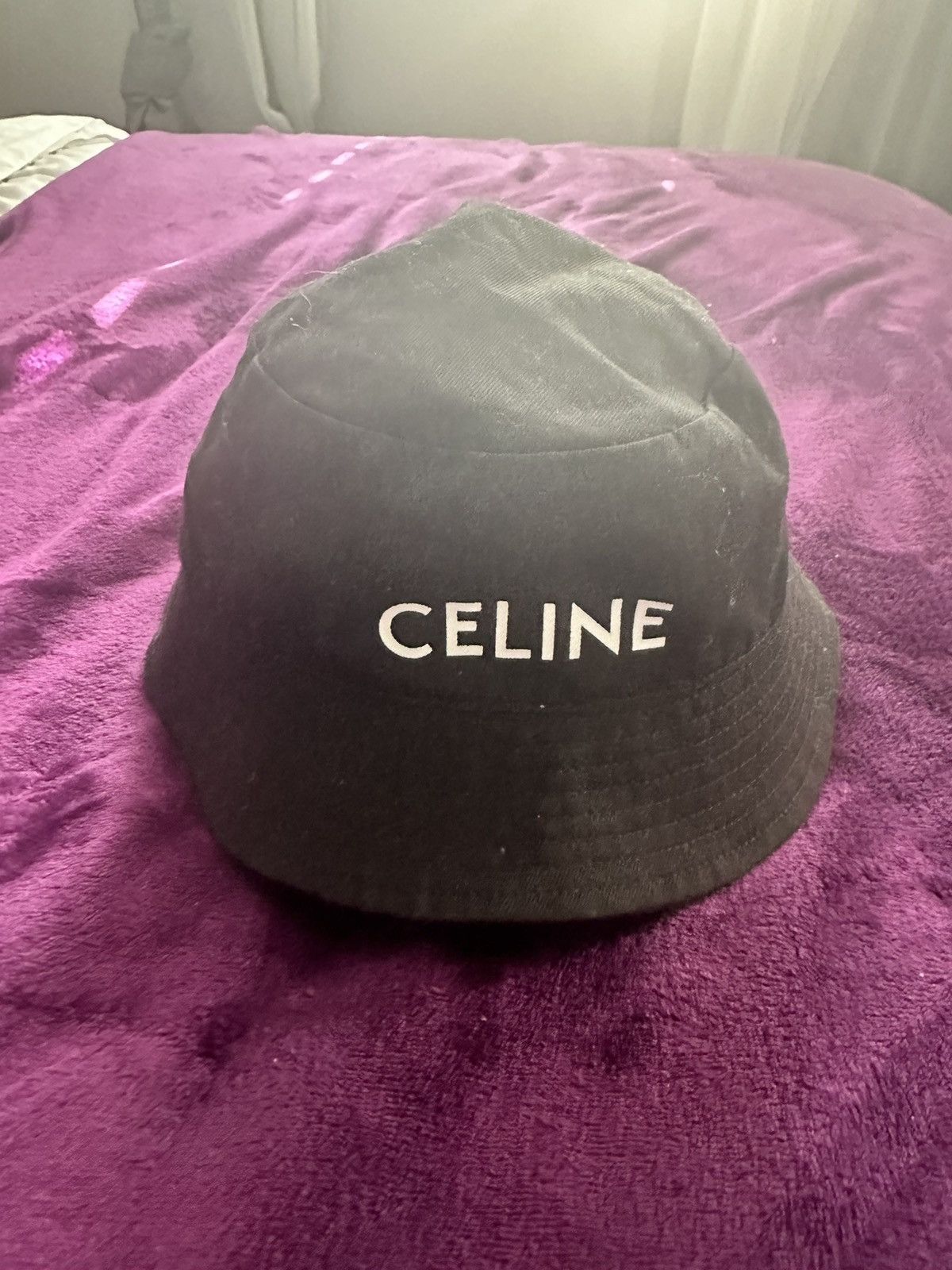 image of 100% Authentic Celine Bucket Hat Size Large in Black, Men's