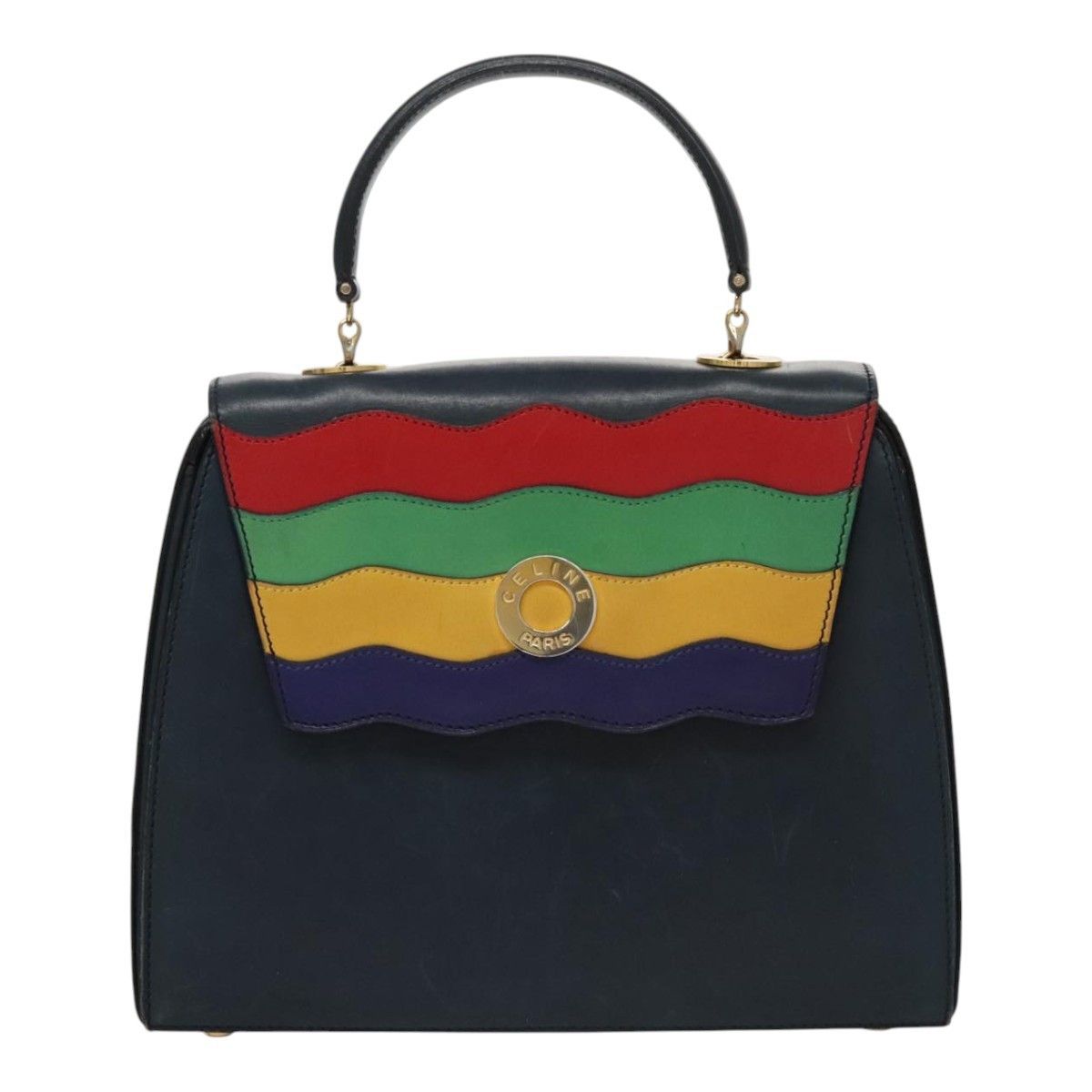 Celine Celine Circle Logo Handbag Leather Size ONE SIZE - 1 Thumbnail