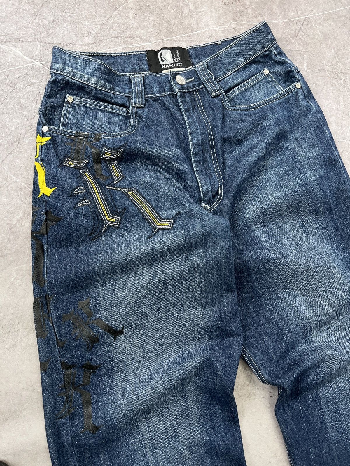 Karl Kani × Wu-Tang Clan Rap skater distressed baggy Karl Kani Jeans pants Size US 30 / EU 46 - 3 Thumbnail