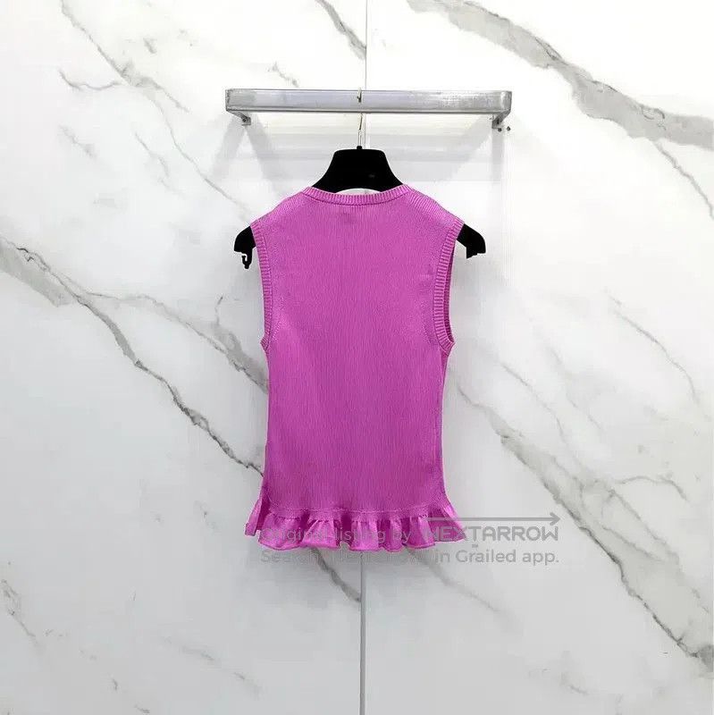 Chanel Chanel Purple Silk Women's Top . Size S / US 4 / IT 40 - 1 Thumbnail