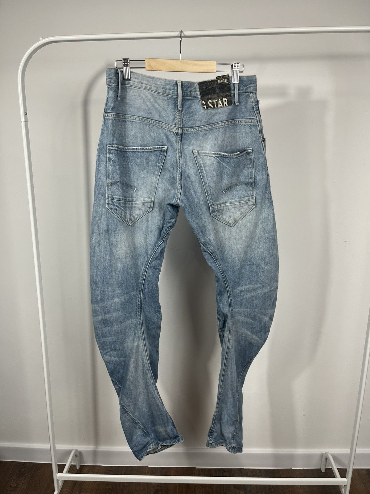 G-Star G-Star Raw Arc 3D loose fit jeans light wash denim 31x32 Size US 31 - 1 Thumbnail