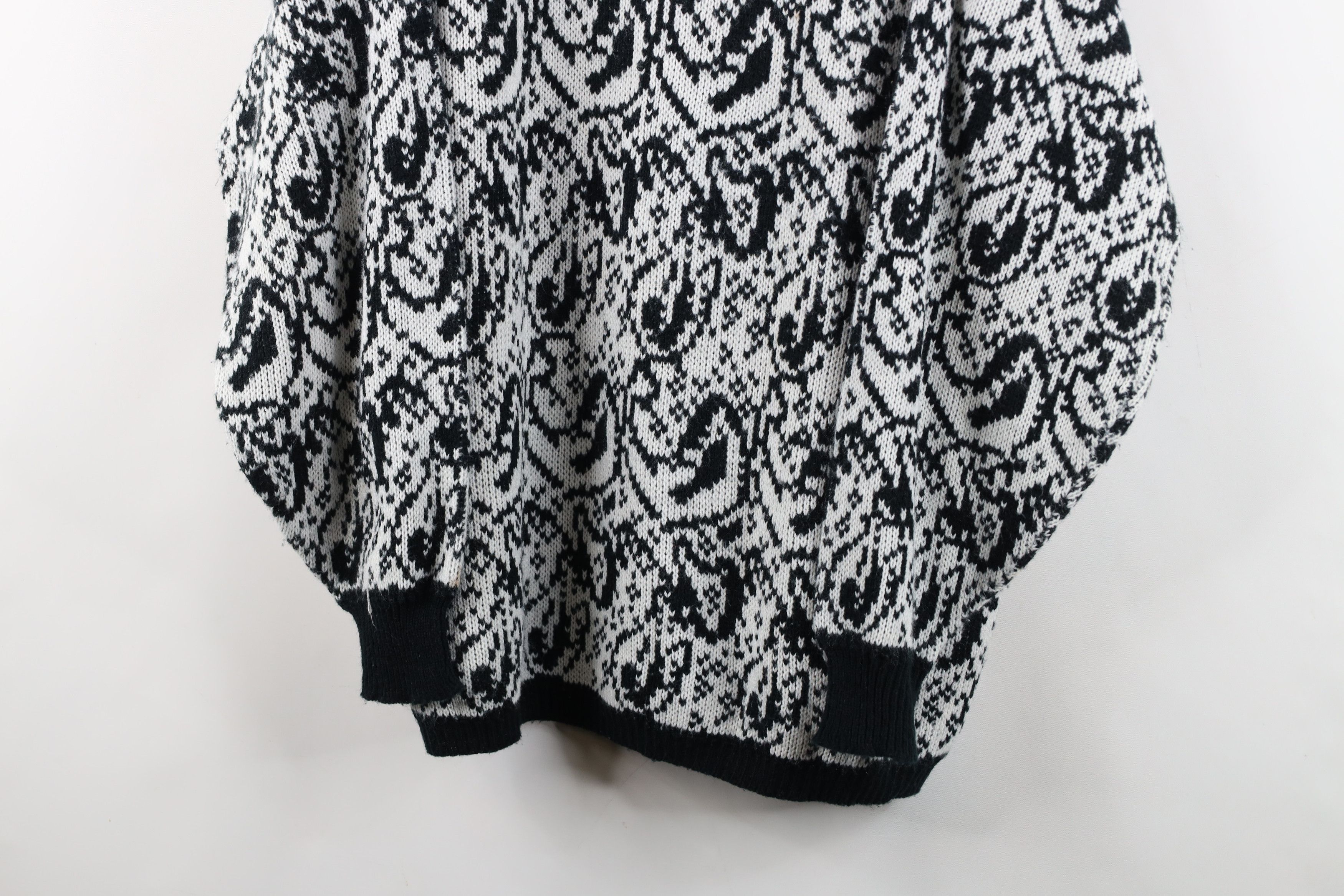 Vintage Vintage 90s Streetwear Paisley All Over Print Knit Sweater Size M / US 6-8 / IT 42-44 - 3 Thumbnail