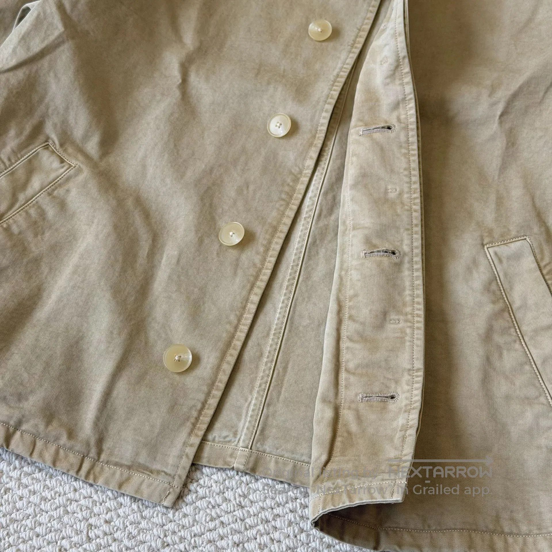 Auralee AURALEE Dyed Finx Light Chino Blouson. Size US XXL / EU 58 / 5 - 4 Thumbnail