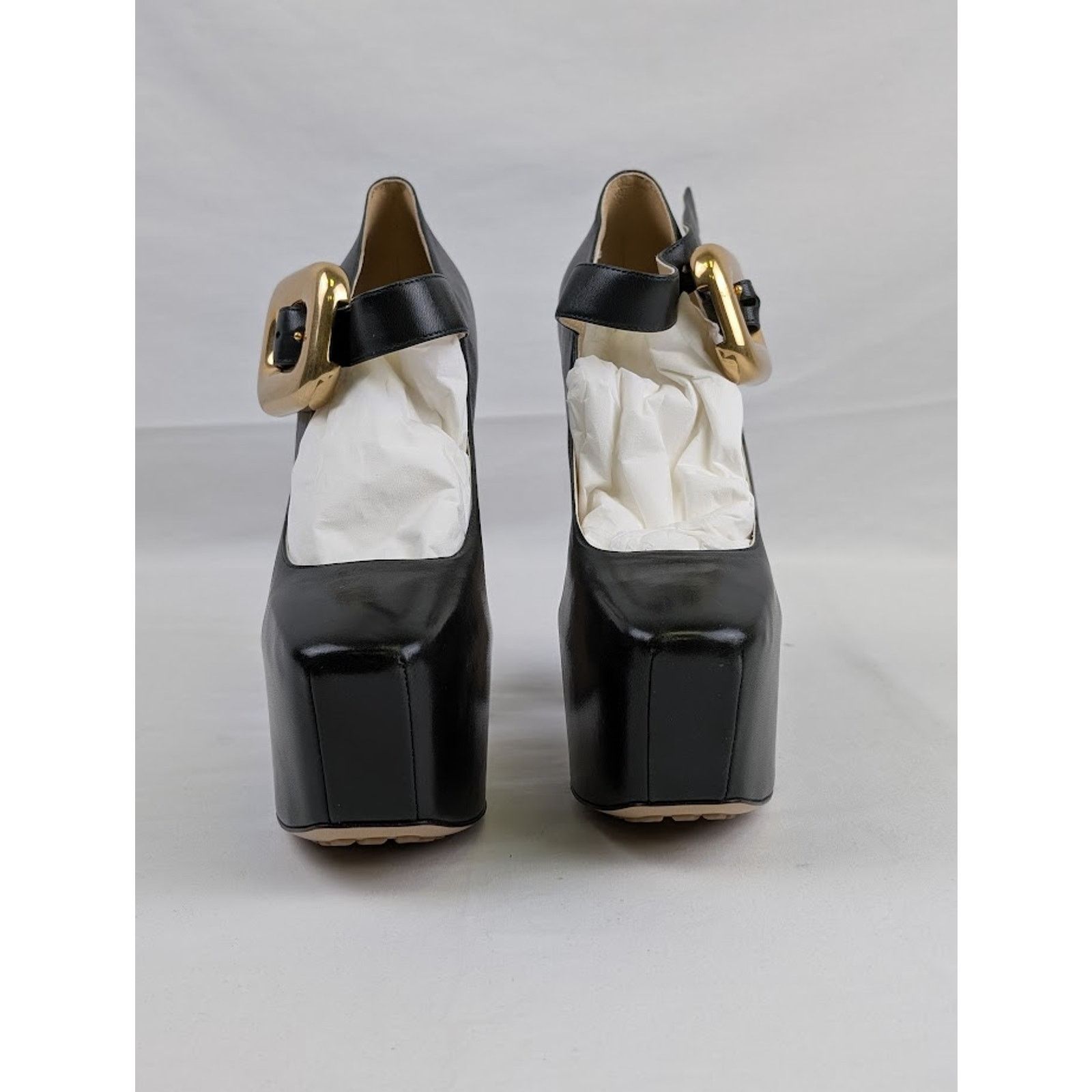 Bottega Veneta o1rshd1 Nappa Mostra Pumps Club In Dark Green Size US 8 / IT 38 - 10 Thumbnail