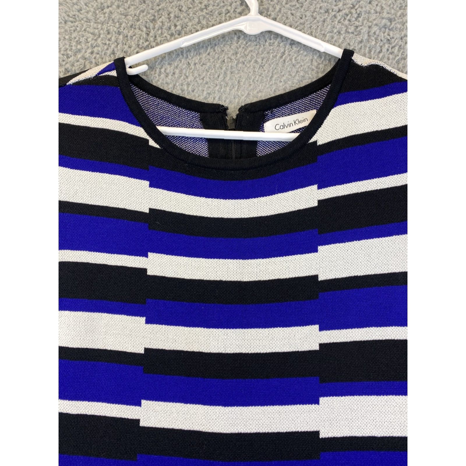 Calvin Klein calvin klein dress Blue Black White size S Shaping 59-20 Knee Length Pencil Dress Regular Women Multicolor Colorful Size S / US 4 / IT 40 - 2 Thumbnail