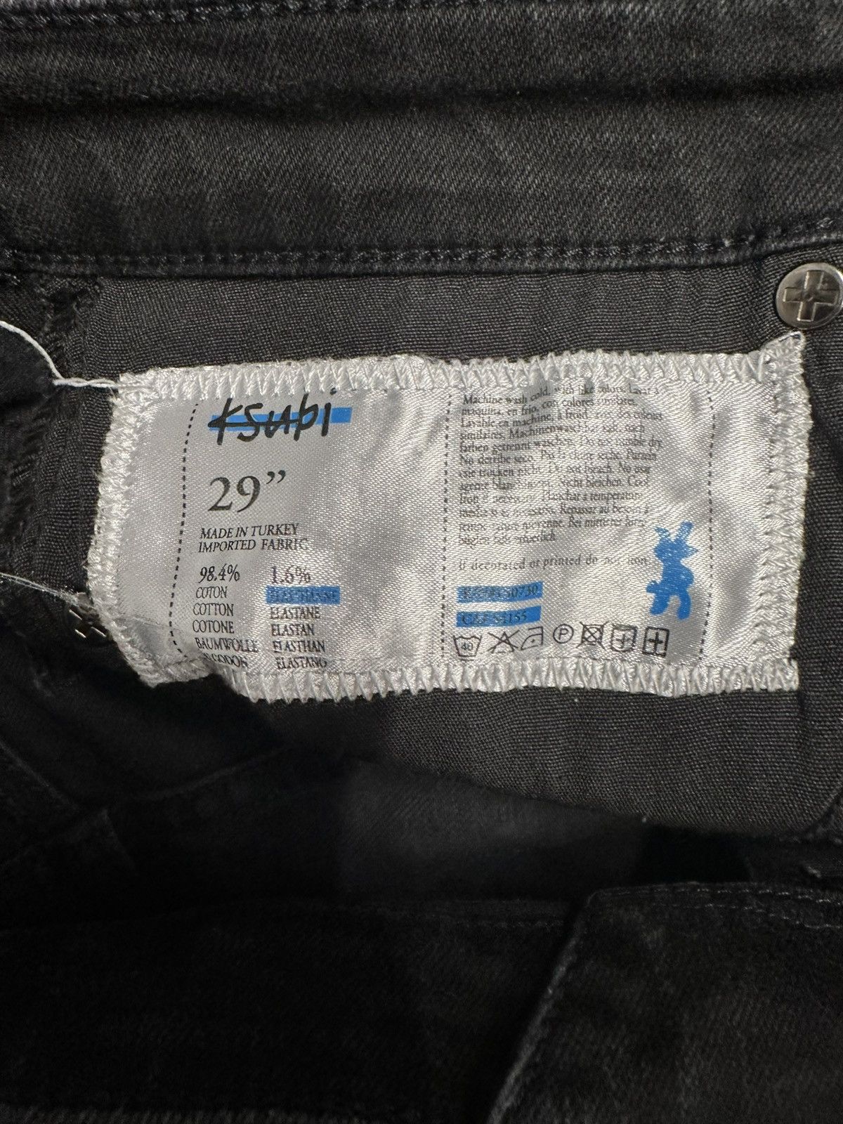 Ksubi Ksubi Plain Black Denim Jeans Size 29 Size US 29 - 5 Thumbnail