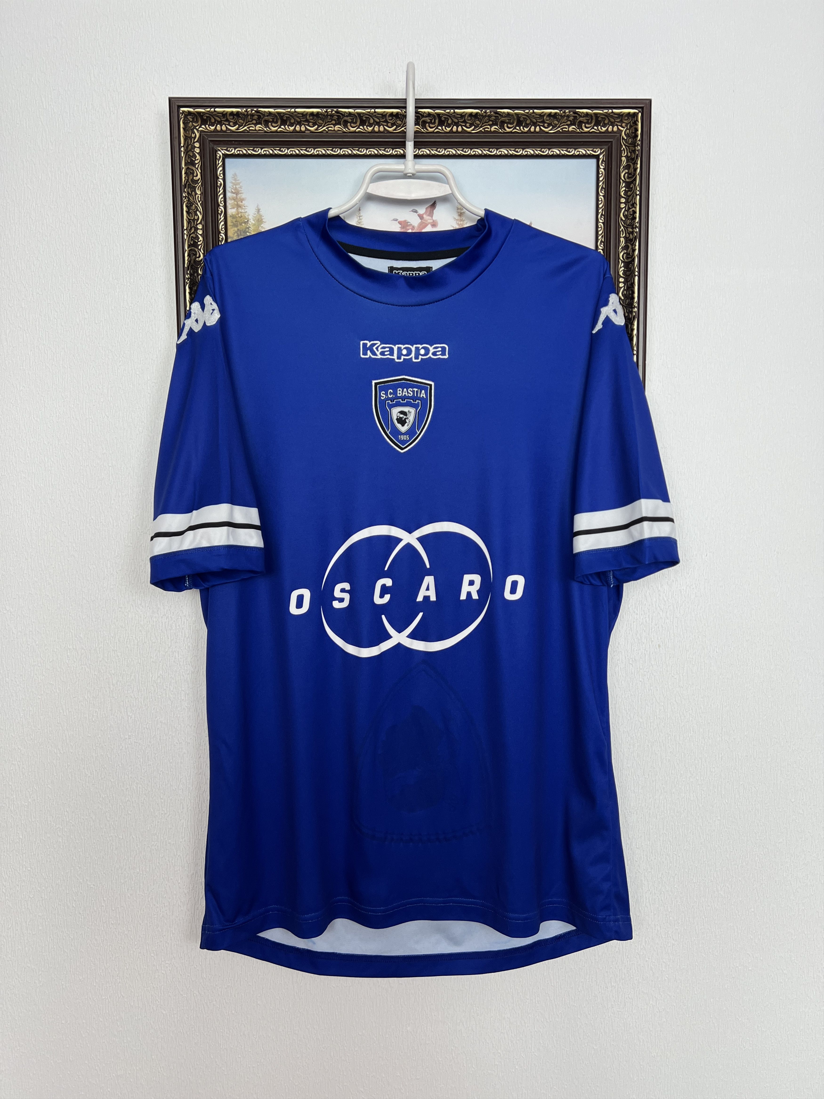 Kappa SC Bastia Home football shirt 2013 Soccer Jersey Trikot Size US XL / EU 56 / 4 - 1 Thumbnail