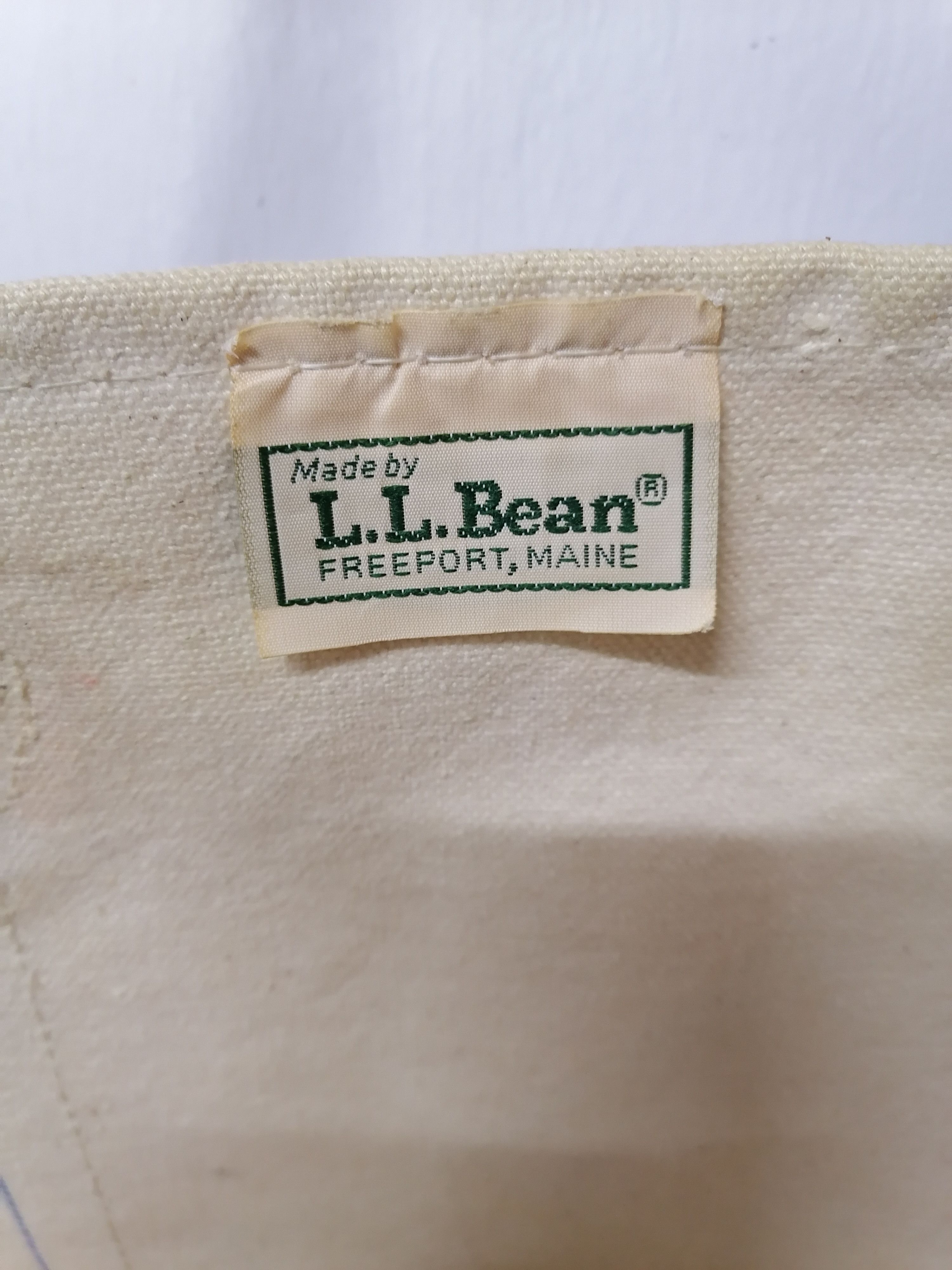 L.L. Bean 70/80s L.L Bean Canvas Tote Bag Size ONE SIZE - 6 Thumbnail