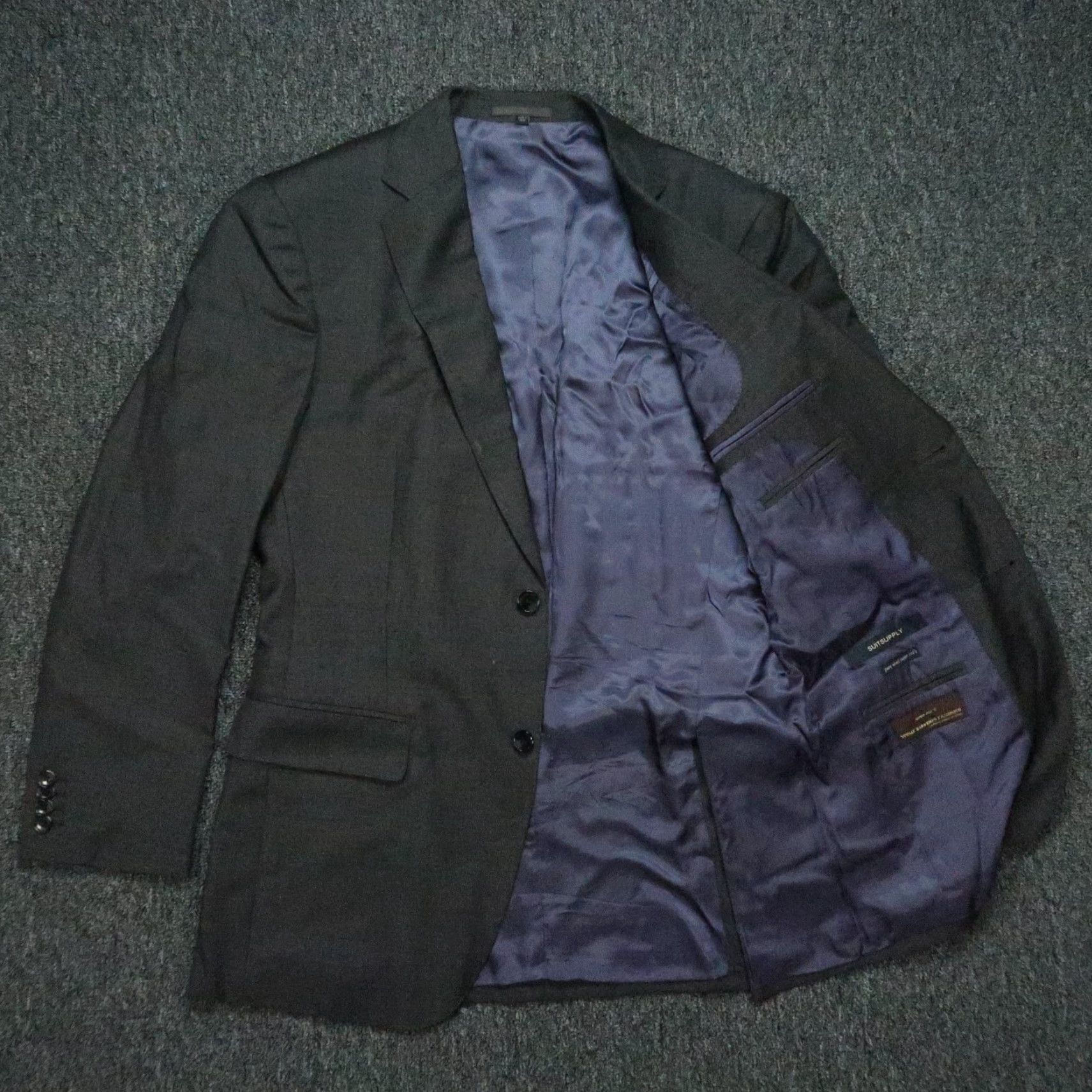 Suitsupply Suitsupply Blazer Men 40L Gray Napoli Vitale Barberis Super 110s Wool Sport Coat Blazer Size 40R - 3 Thumbnail