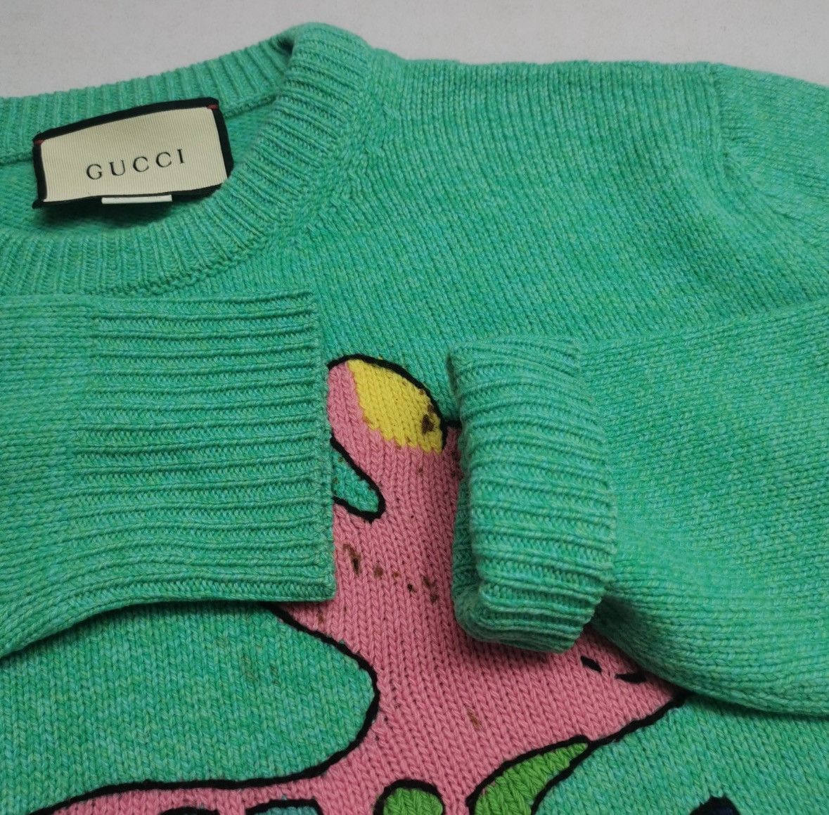 Gucci GUCCI Wool Sweater With Fawn In Blue Size S / US 4 / IT 40 - 3 Thumbnail