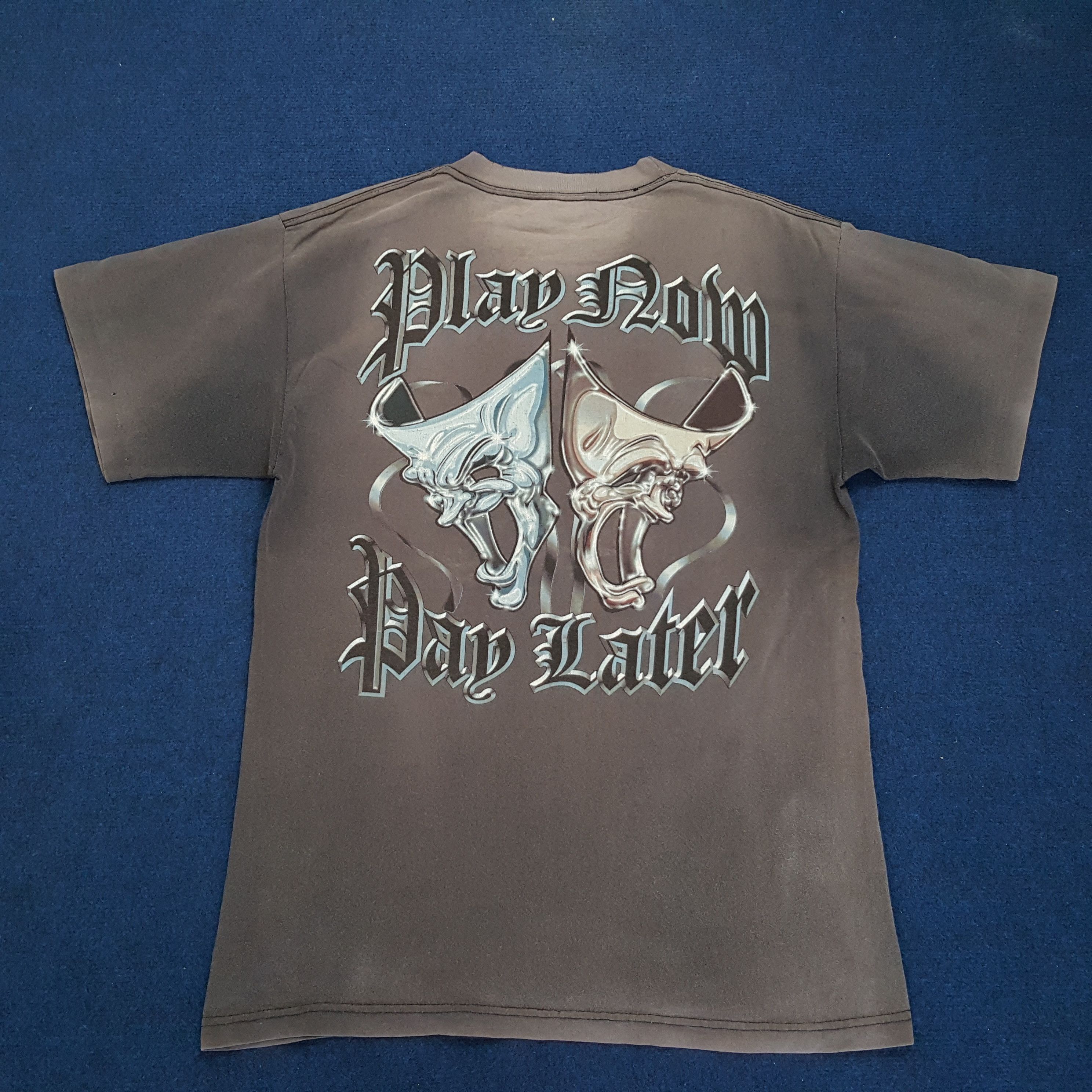 Band Tees × Vintage Vintage ROLLIN HARD Backprint Faded Distressed T-shirt Size US L / EU 52-54 / 3 - 1 Thumbnail