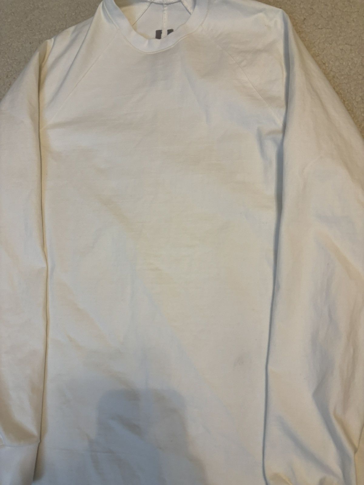 Rick Owens Rick Owens FW14 Moody Long Sleeve Crewneck White Size US S / EU 44-46 / 1 - 2 Thumbnail