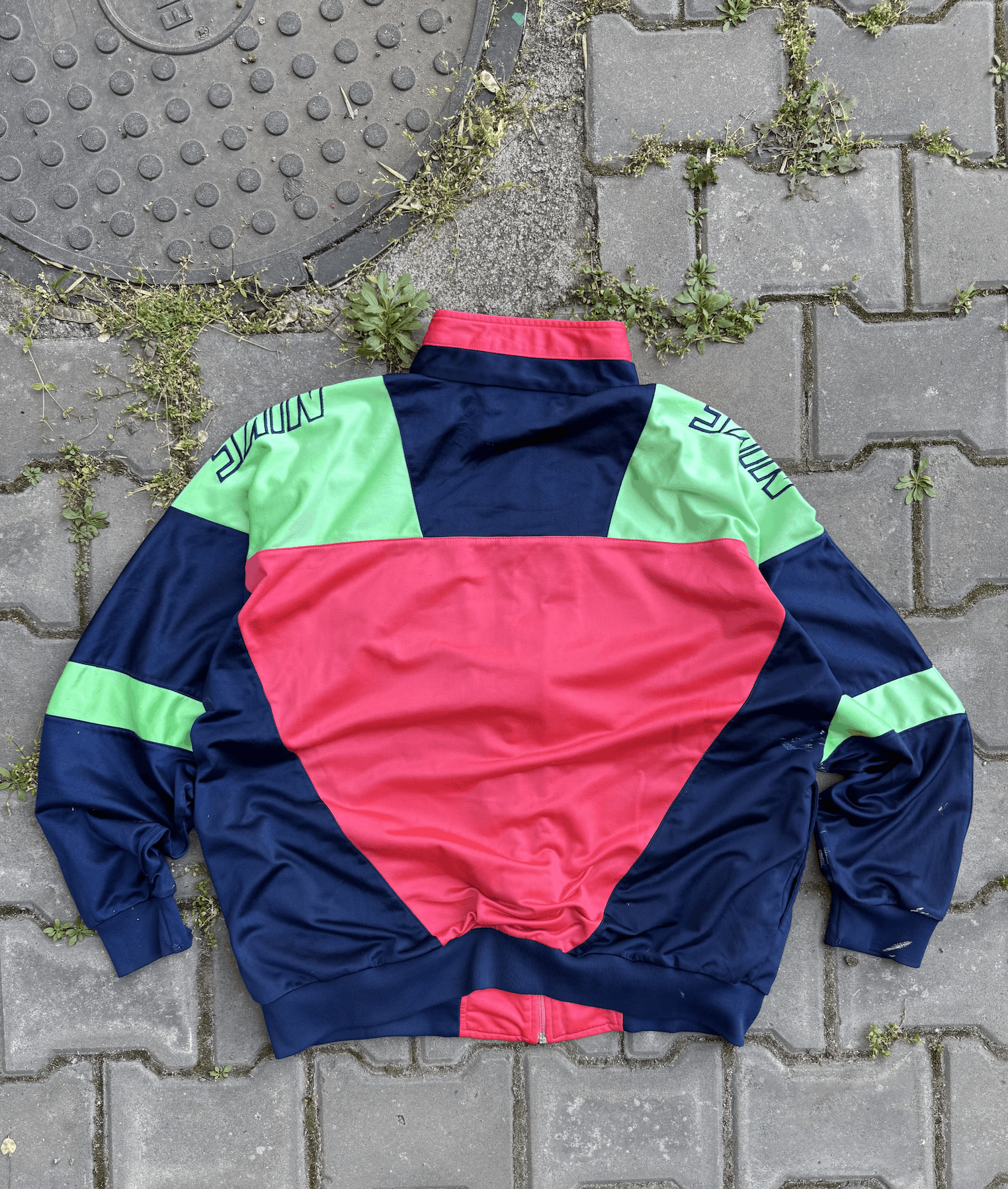 Nike VTG Nike Swoosh Jacket Multi Size L Size US L / EU 52-54 / 3 - 2 Thumbnail