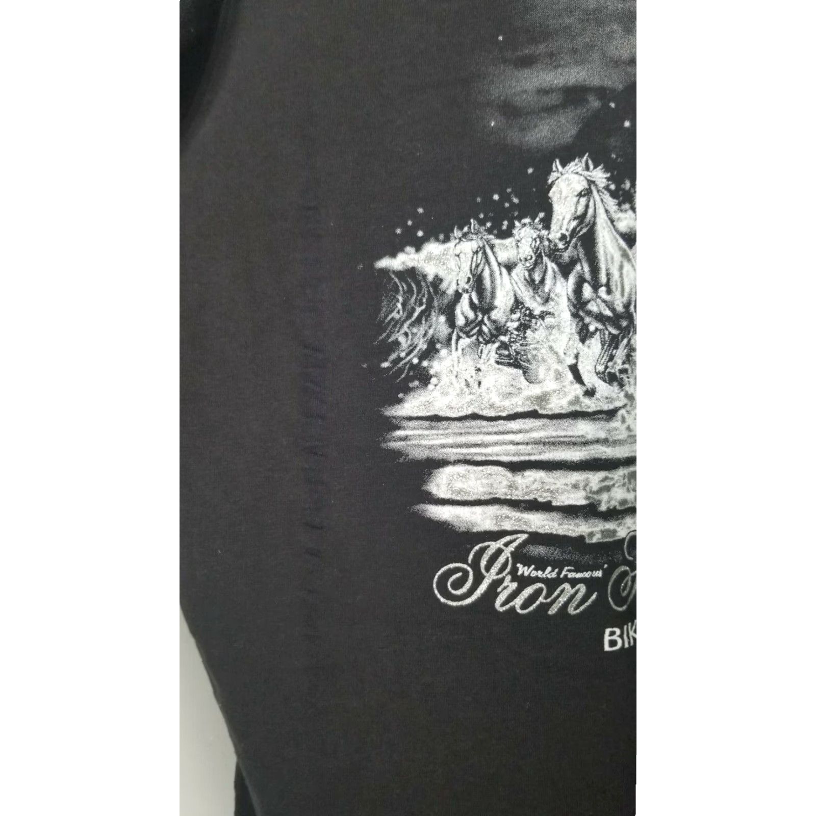 Etro Retro Womens M Iron Horse Saloon Bike Week 2012 Doubled Sided T Shirt Size M / US 6-8 / IT 42-44 - 5 Thumbnail