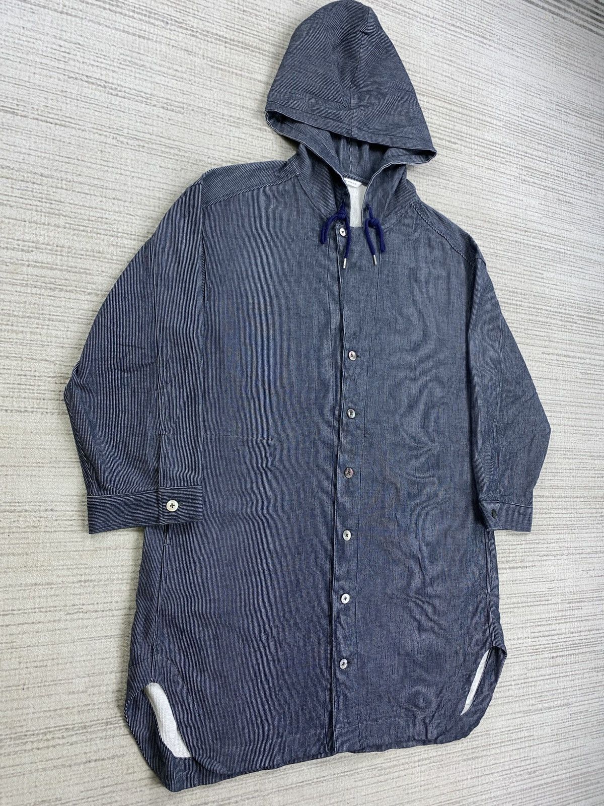 Japanese Brand × Untitled Artworks × Vintage Vintage Art Work Blue Fullbutton Hoodie Jacket Size L / US 10 / IT 46 - 3 Thumbnail