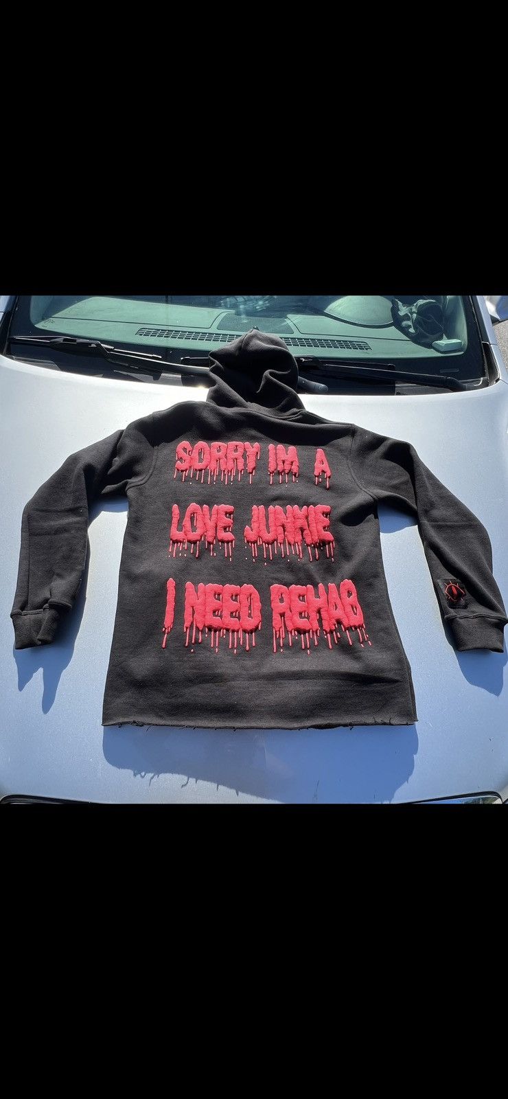 Other LOVE IS A DRUG CROPPED HOODIE Size US S / EU 44-46 / 1 - 2 Thumbnail