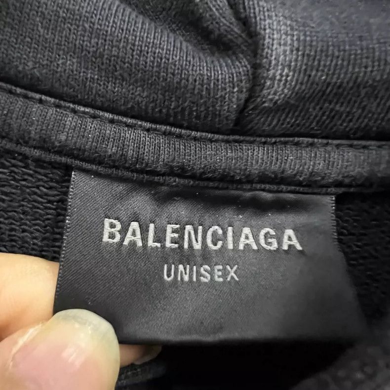 Balenciaga Balenciaga Embroidered side monogram logo hoodie Size US XL / EU 56 / 4 - 3 Thumbnail