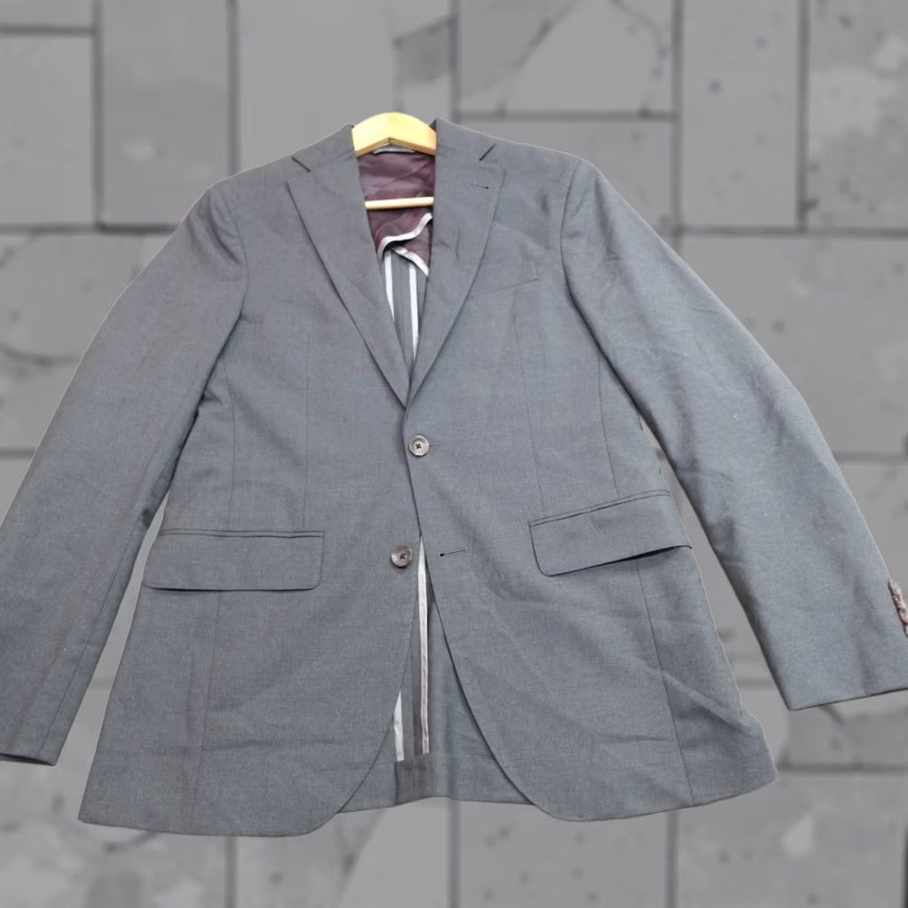 Jack Victor Jack Victor Sport Coat 36R Gray Half Unstructured Super 110's Wool Size US XXS / EU 40 - 1 Thumbnail